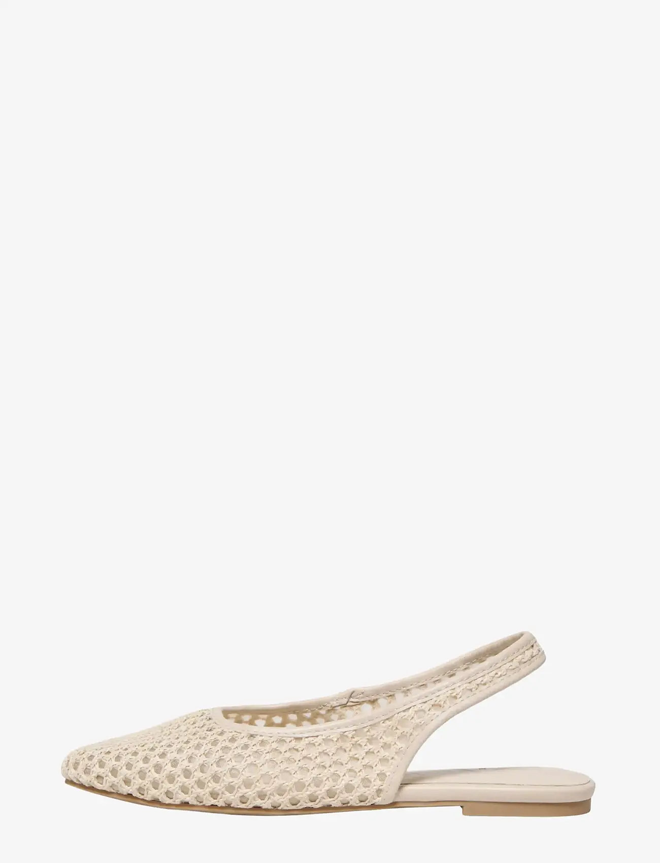 ONLY - ONLAKIRA-7 WOVEN SLINGBACK BALLERINA - særlige begivenheder - beige - 0
