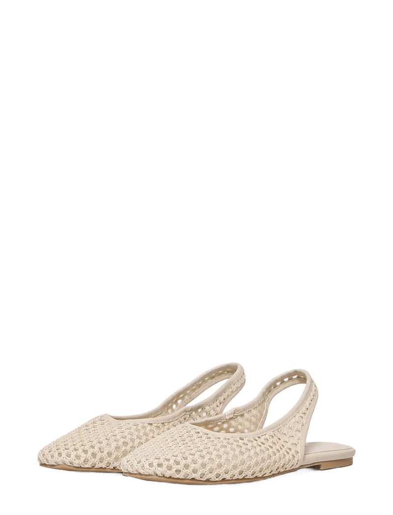 ONLY - ONLAKIRA-7 WOVEN SLINGBACK BALLERINA - særlige begivenheder - beige - 1
