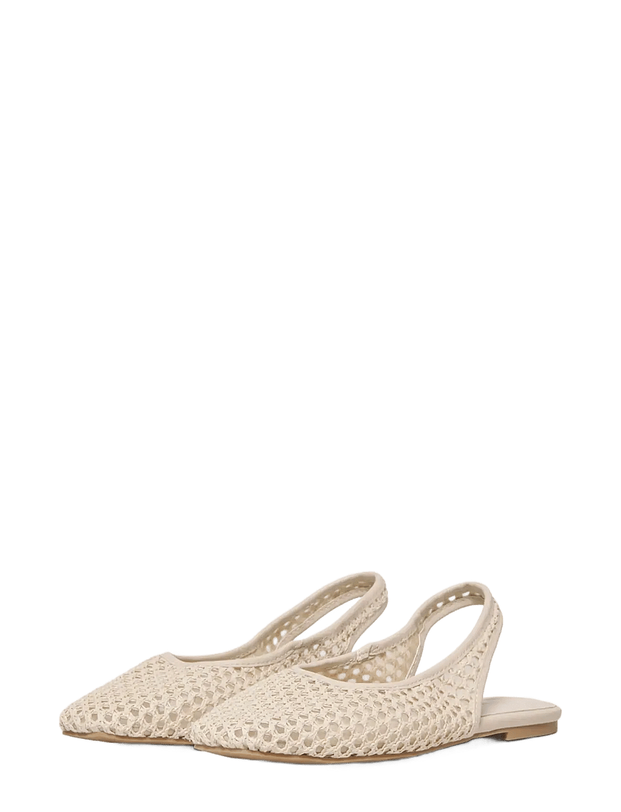 ONLY - ONLAKIRA-7 WOVEN SLINGBACK BALLERINA - erilised sündmused - beige - 1