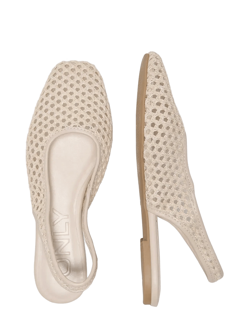 ONLY - ONLAKIRA-7 WOVEN SLINGBACK BALLERINA - særlige begivenheder - beige - 3
