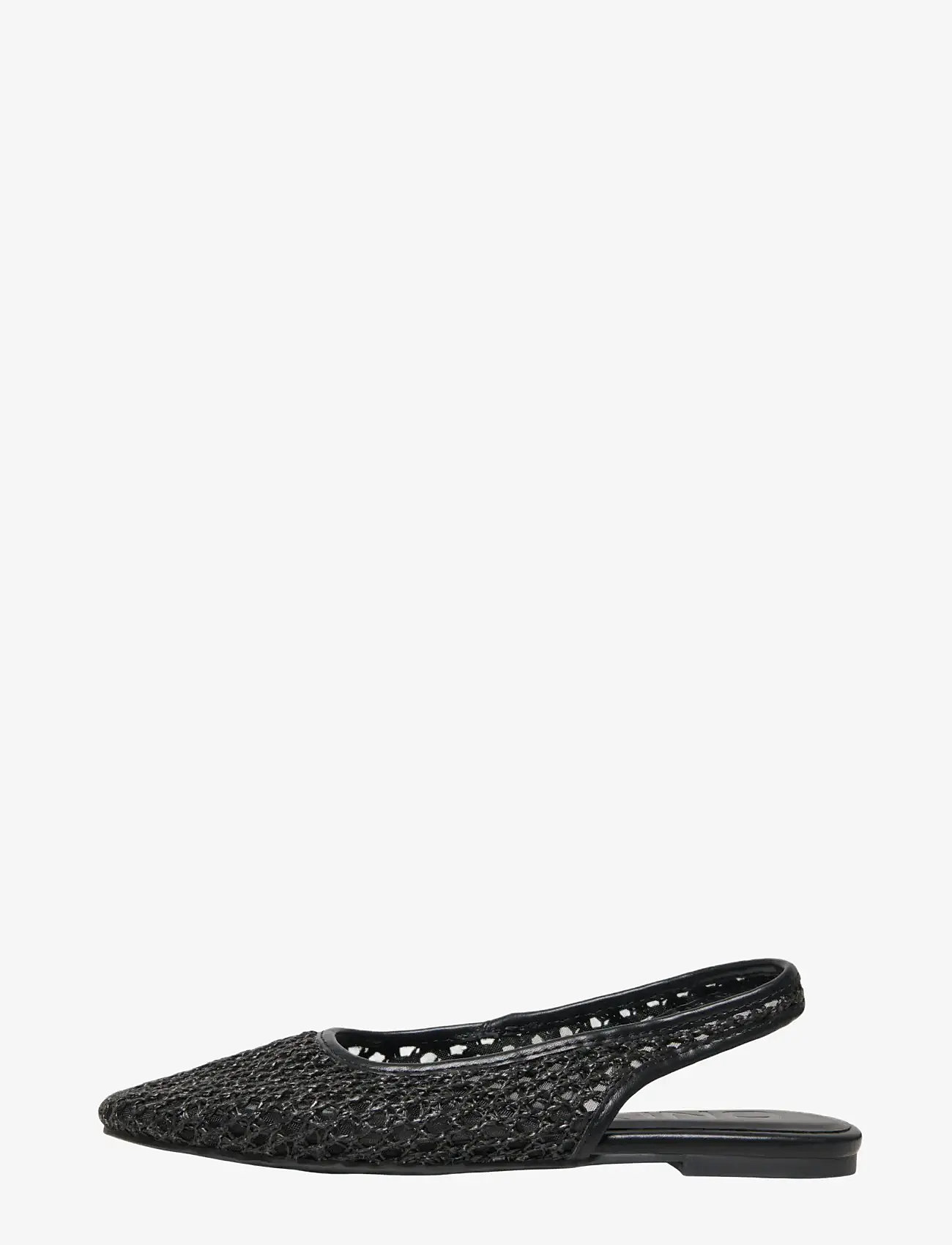 ONLY - ONLAKIRA-7 WOVEN SLINGBACK BALLERINA - flade slingbacks - black - 0
