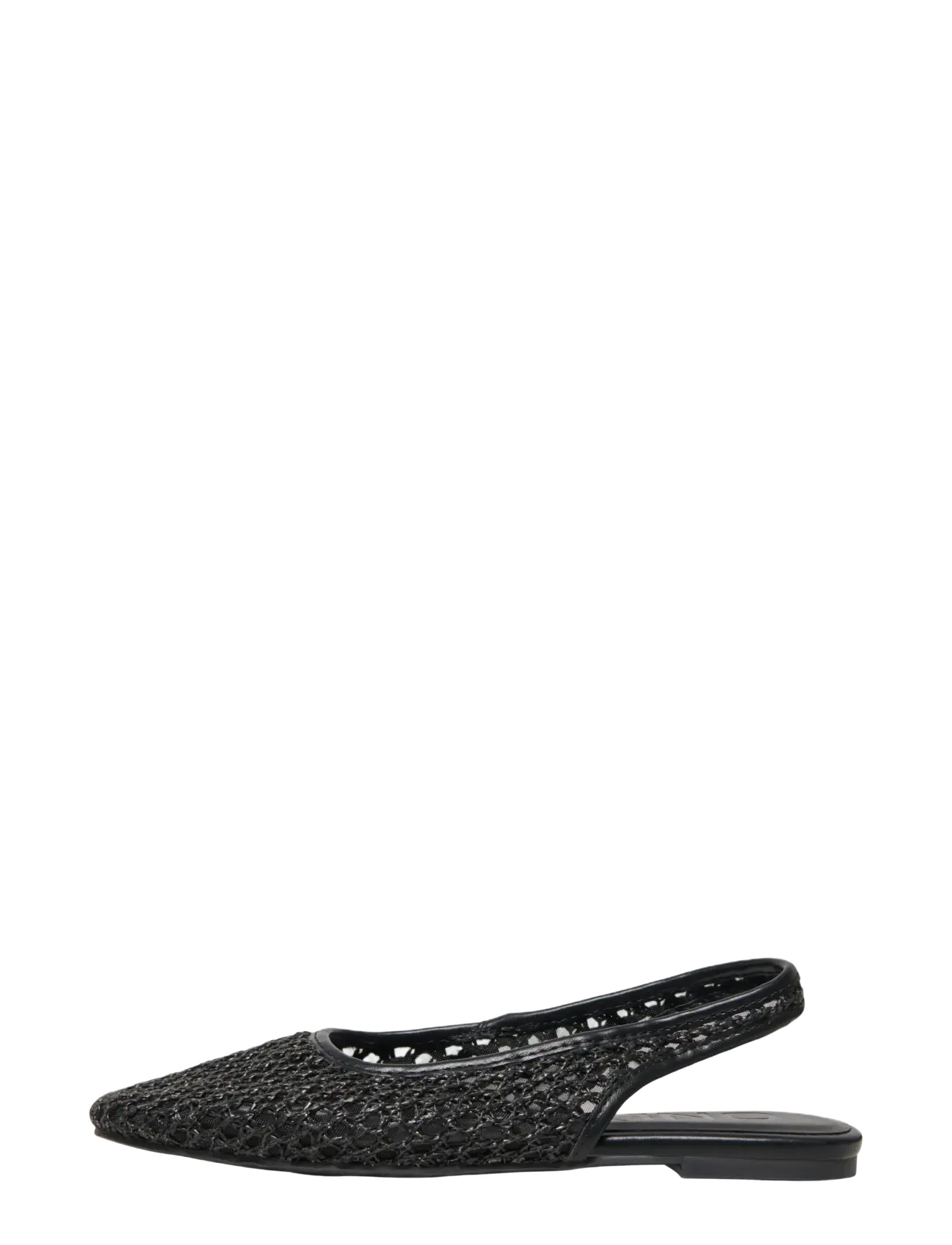 ONLY ONLAKIRA-7 WOVEN SLINGBACK BALLERINA - Slingbacks - BLACK / black