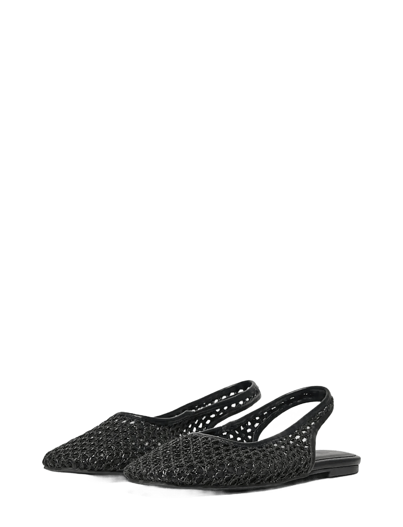 ONLY - ONLAKIRA-7 WOVEN SLINGBACK BALLERINA - flade slingbacks - black - 2