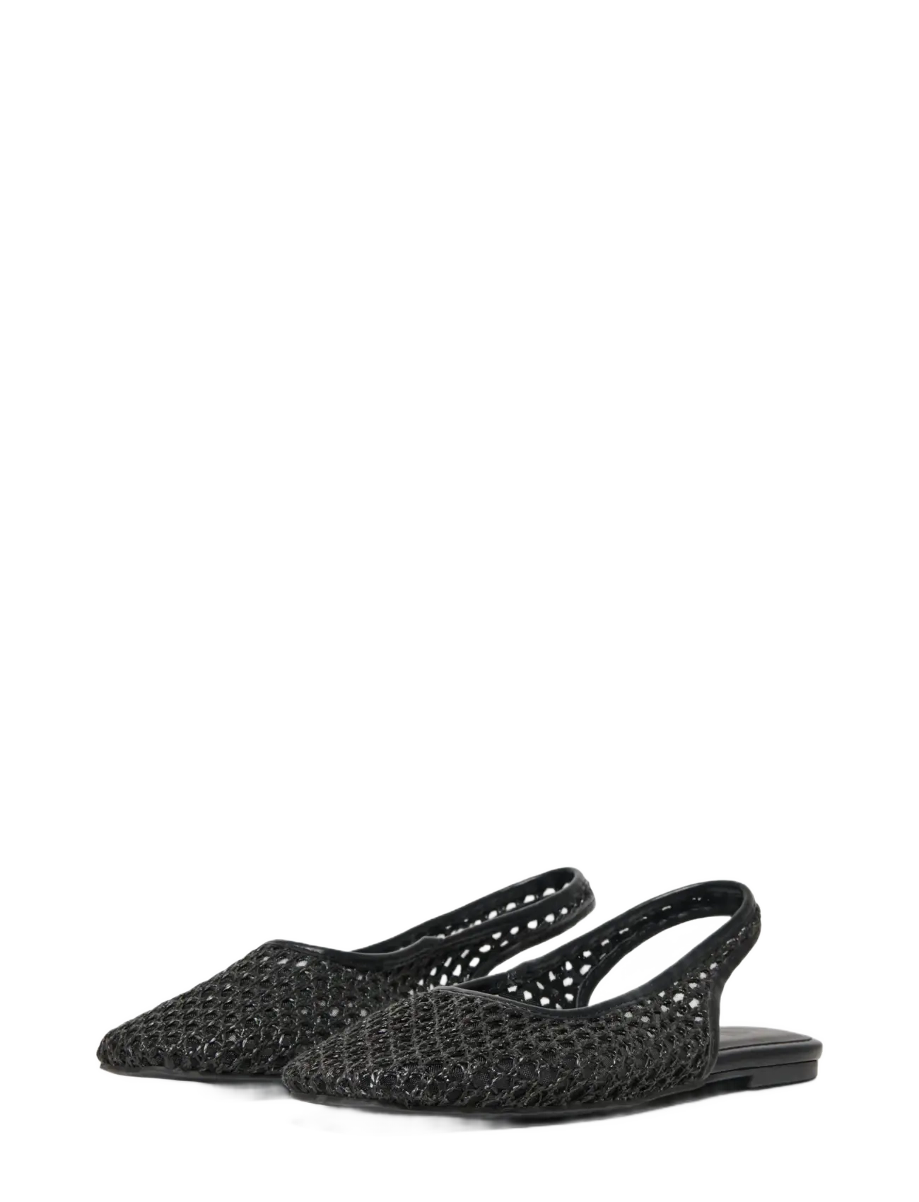ONLY - ONLAKIRA-7 WOVEN SLINGBACK BALLERINA - særlige begivenheder - black - 2