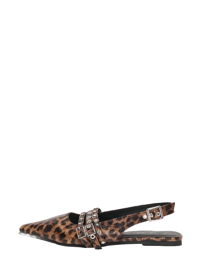 ONLY - ONLAURA-7 PU HARDWARE SLINGBACK BALLERIN - platta slingbacks - beige - 0