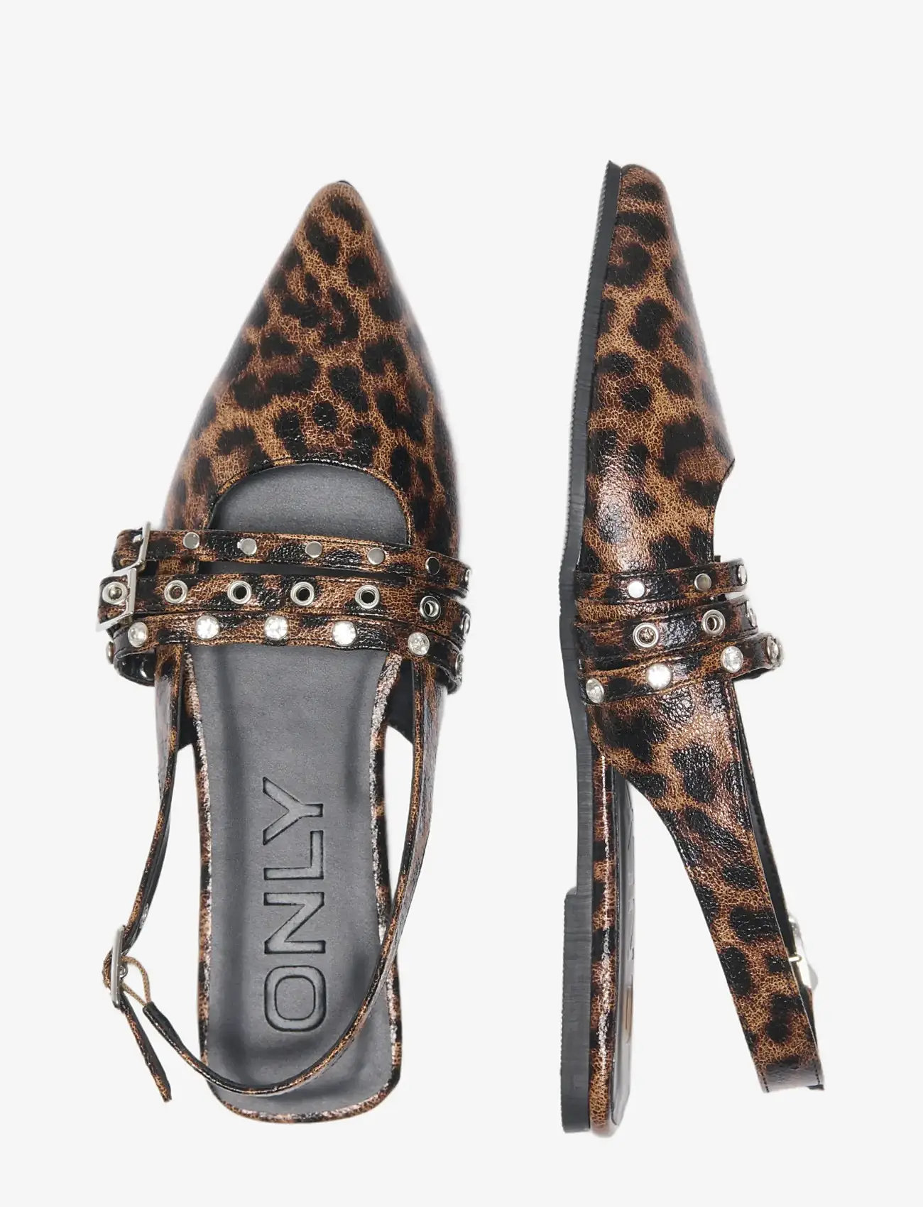 ONLY - ONLAURA-7 PU HARDWARE SLINGBACK BALLERIN - platta slingbacks - beige - 2