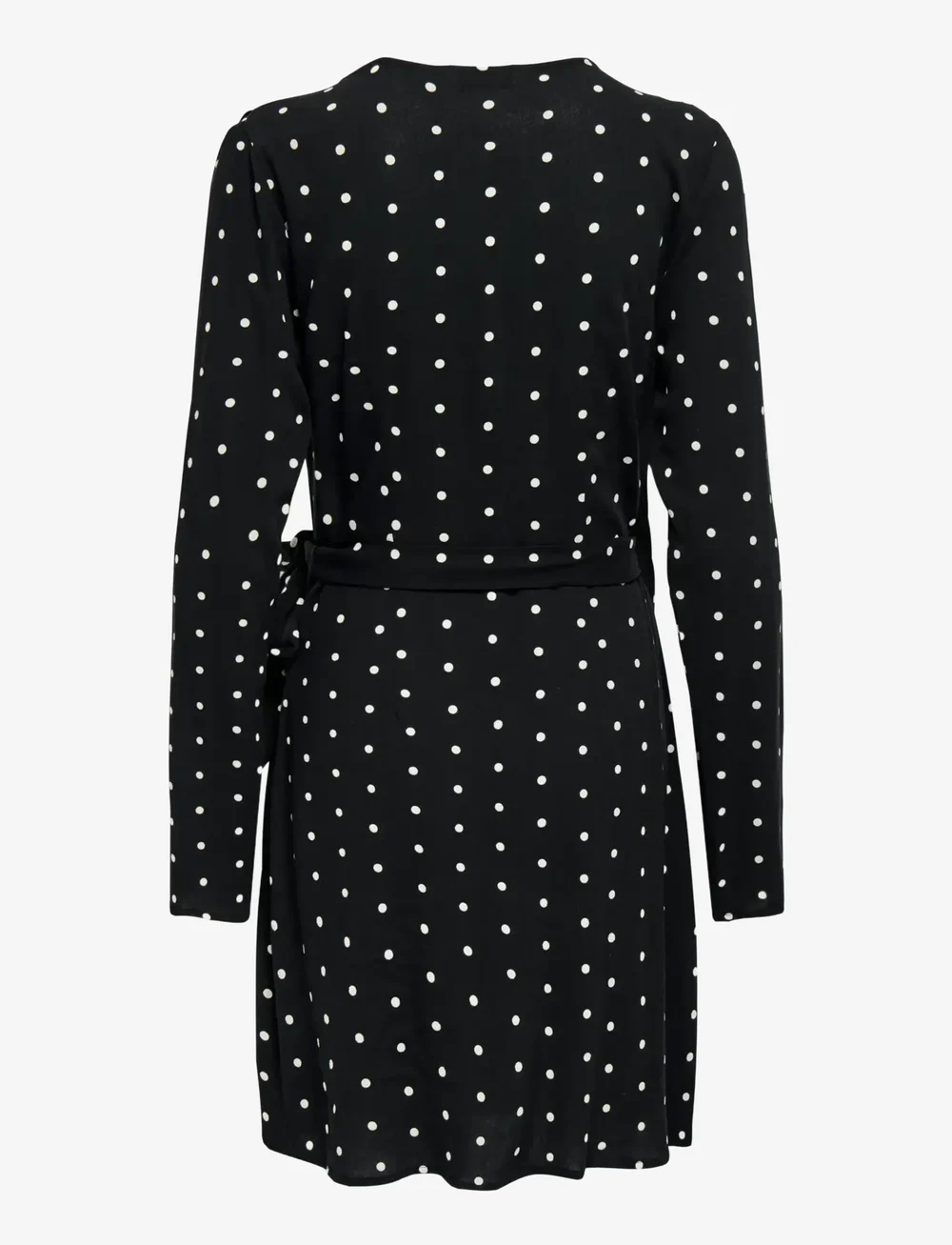 ONLY - ONLKESHAV L/S V-NECK WRAP DRESS WVN - wickelkleider - black - 1