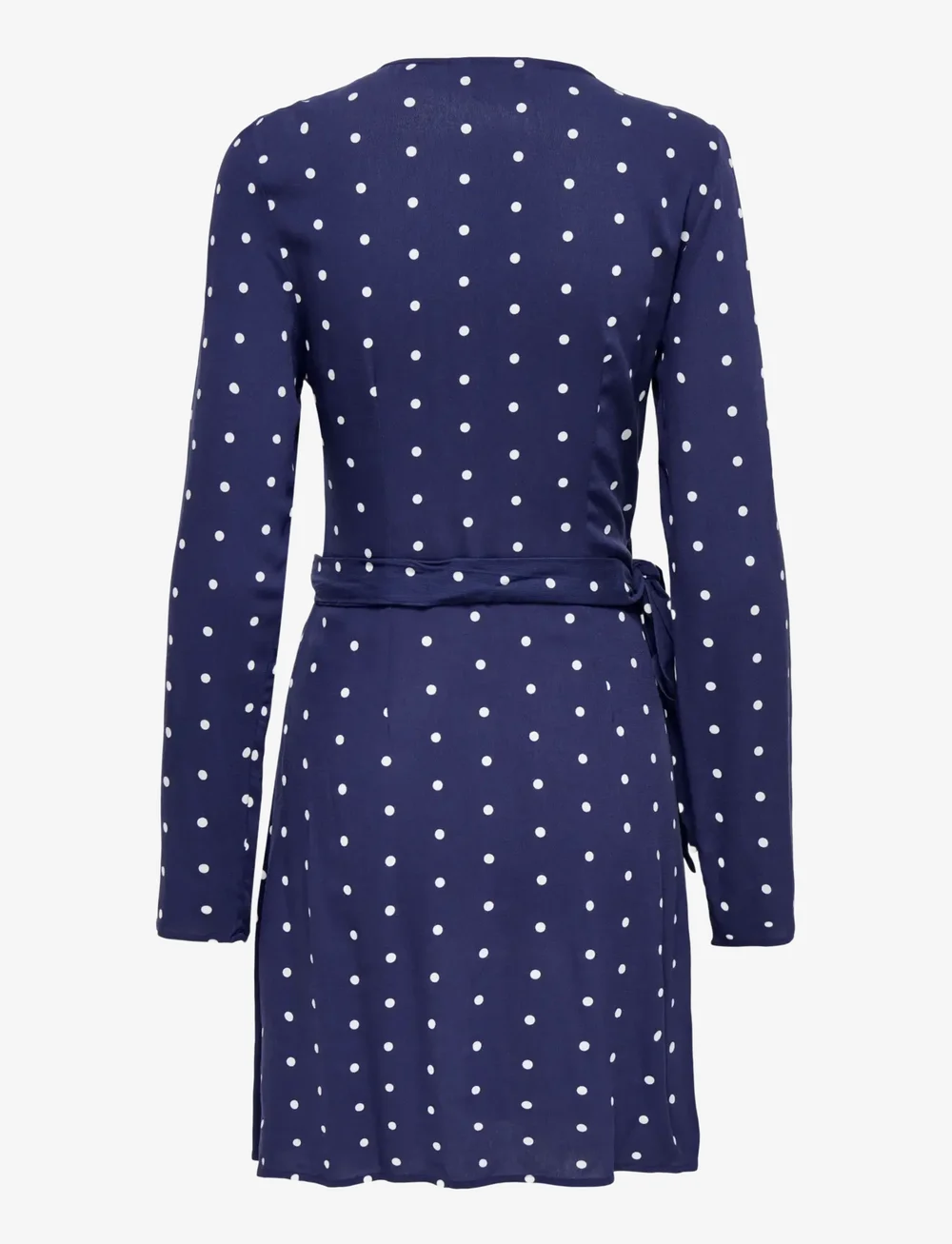 ONLY - ONLKESHAV L/S V-NECK WRAP DRESS WVN - slå-om-kjoler - patriot blue - 1
