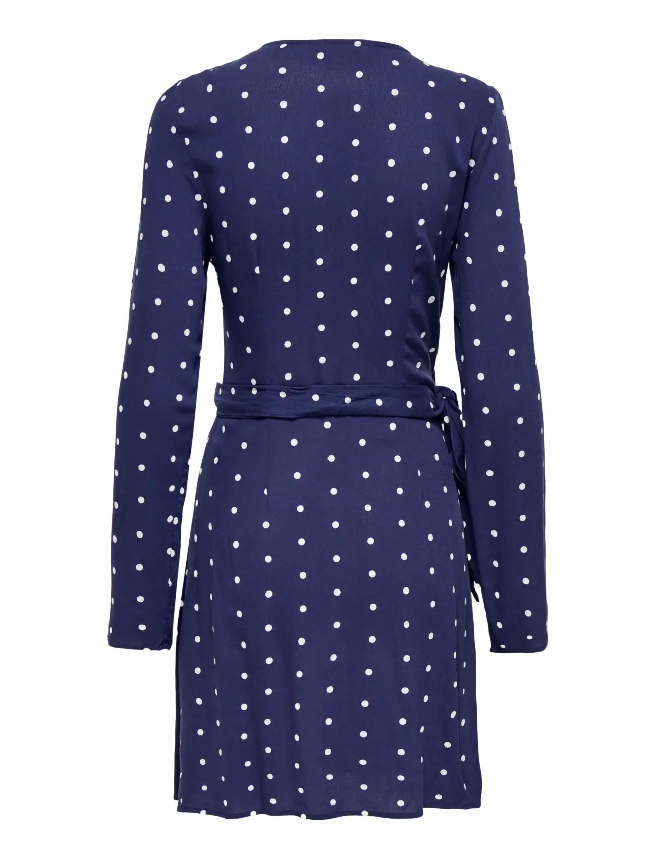 ONLY - ONLKESHAV L/S V-NECK WRAP DRESS WVN - robes portefeuille - patriot blue - 2