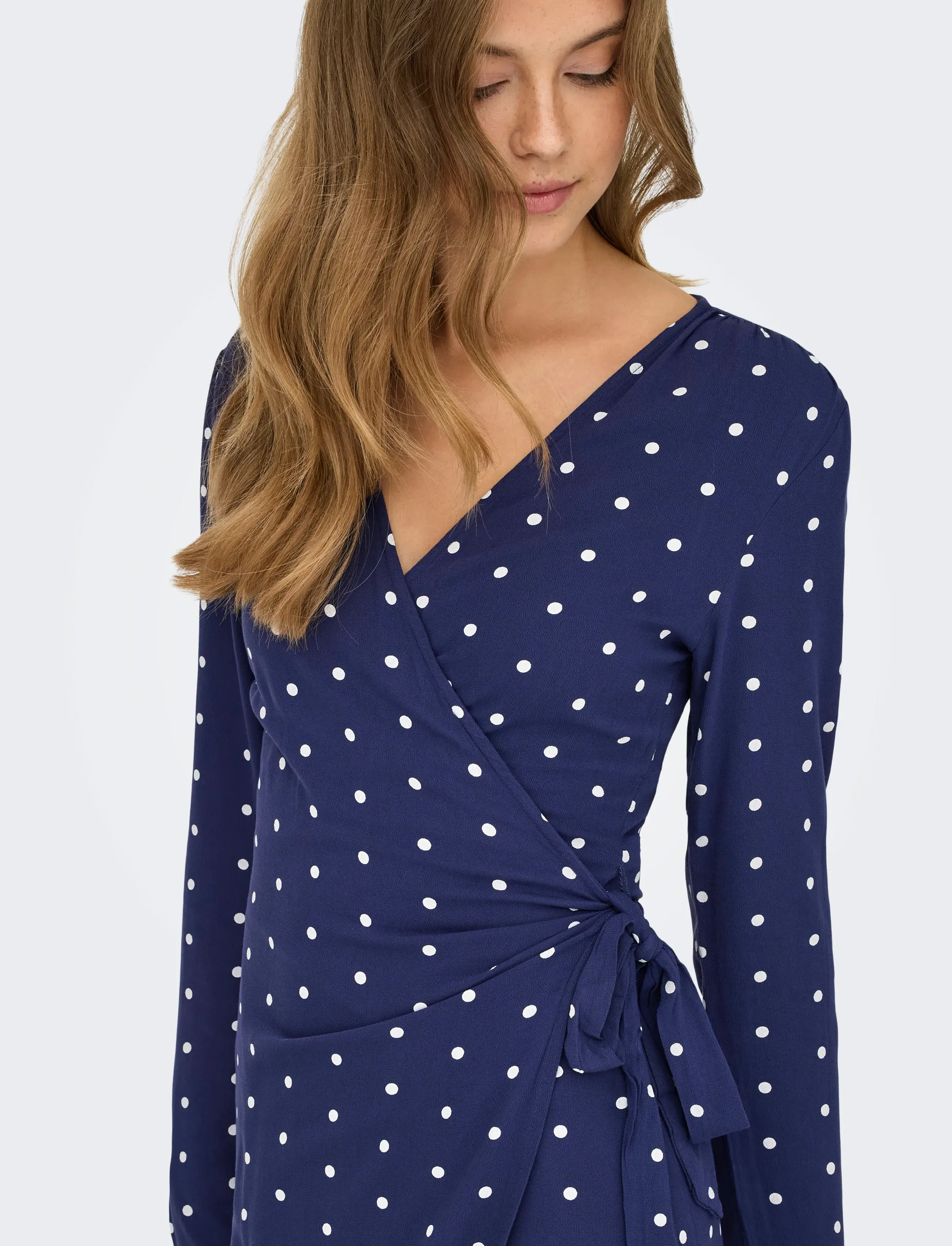 ONLY Onlkeshav L/S V-Neck Wrap Dress Wvn klänningar dam – bild 6