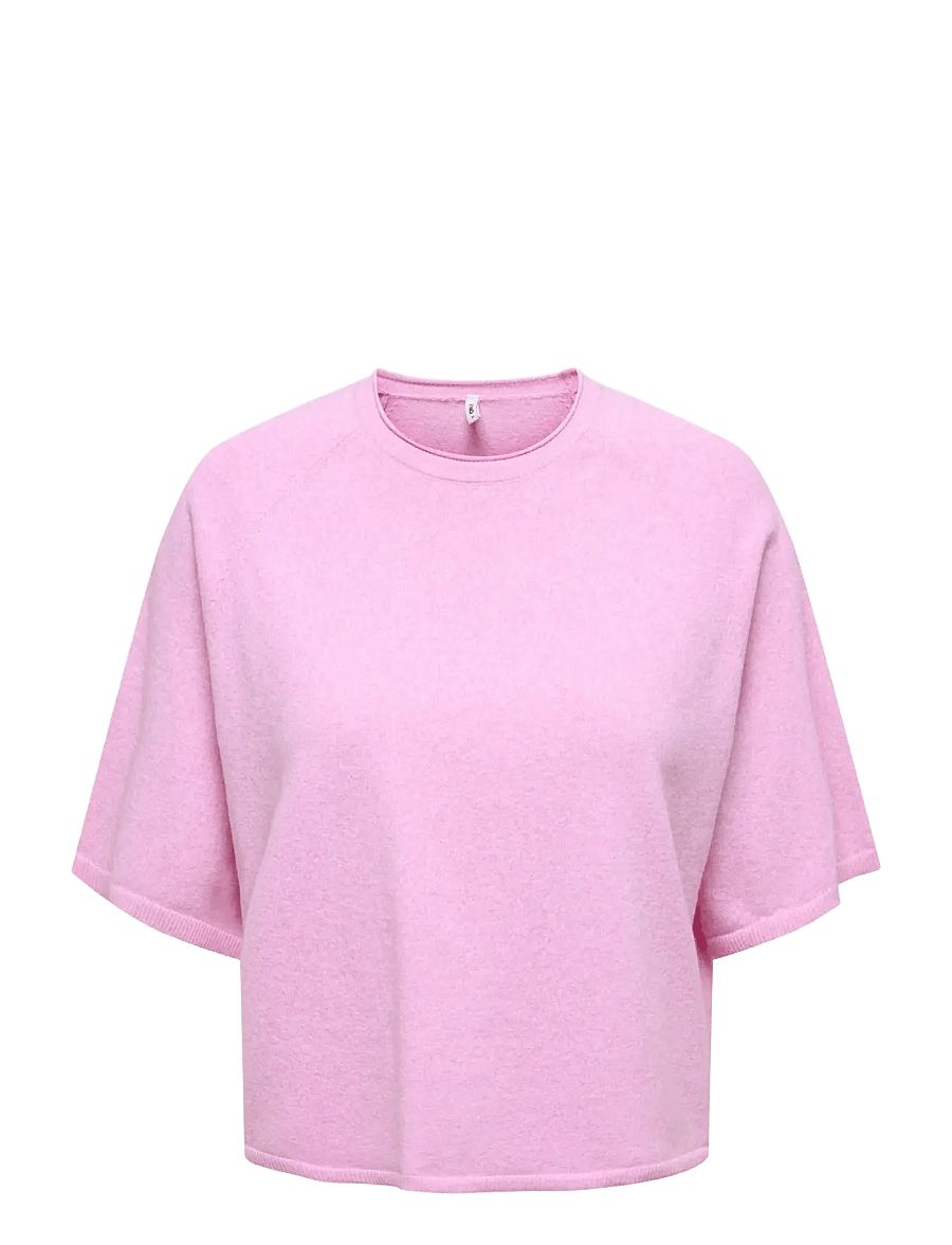 ONLY - ONLLOYAL 2/4 O-NECK KNT NOOS - striktrøjer - super pink - 1