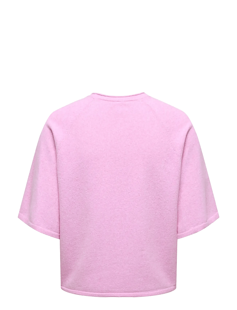 ONLY - ONLLOYAL 2/4 O-NECK KNT NOOS - sviitrid - super pink - 2