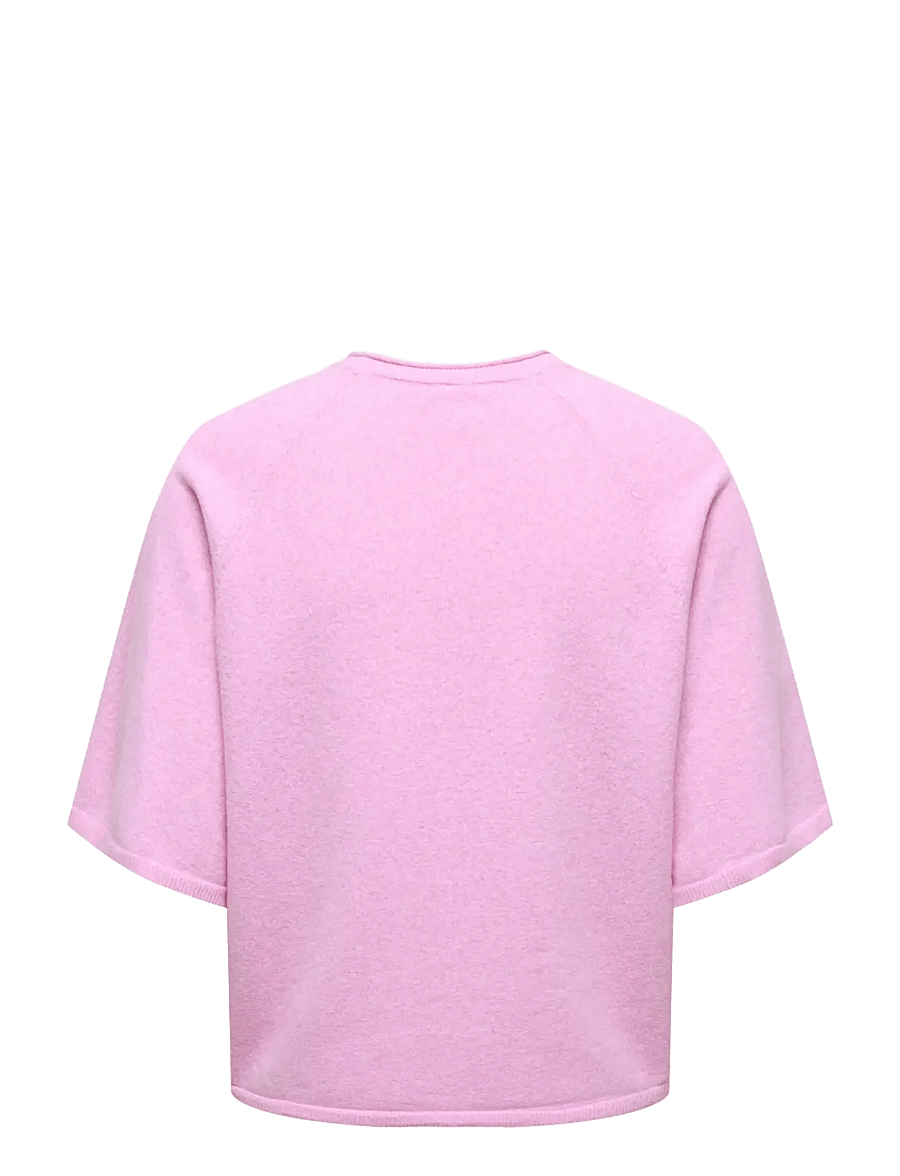 ONLY - ONLLOYAL 2/4 O-NECK KNT NOOS - striktrøjer - super pink - 2