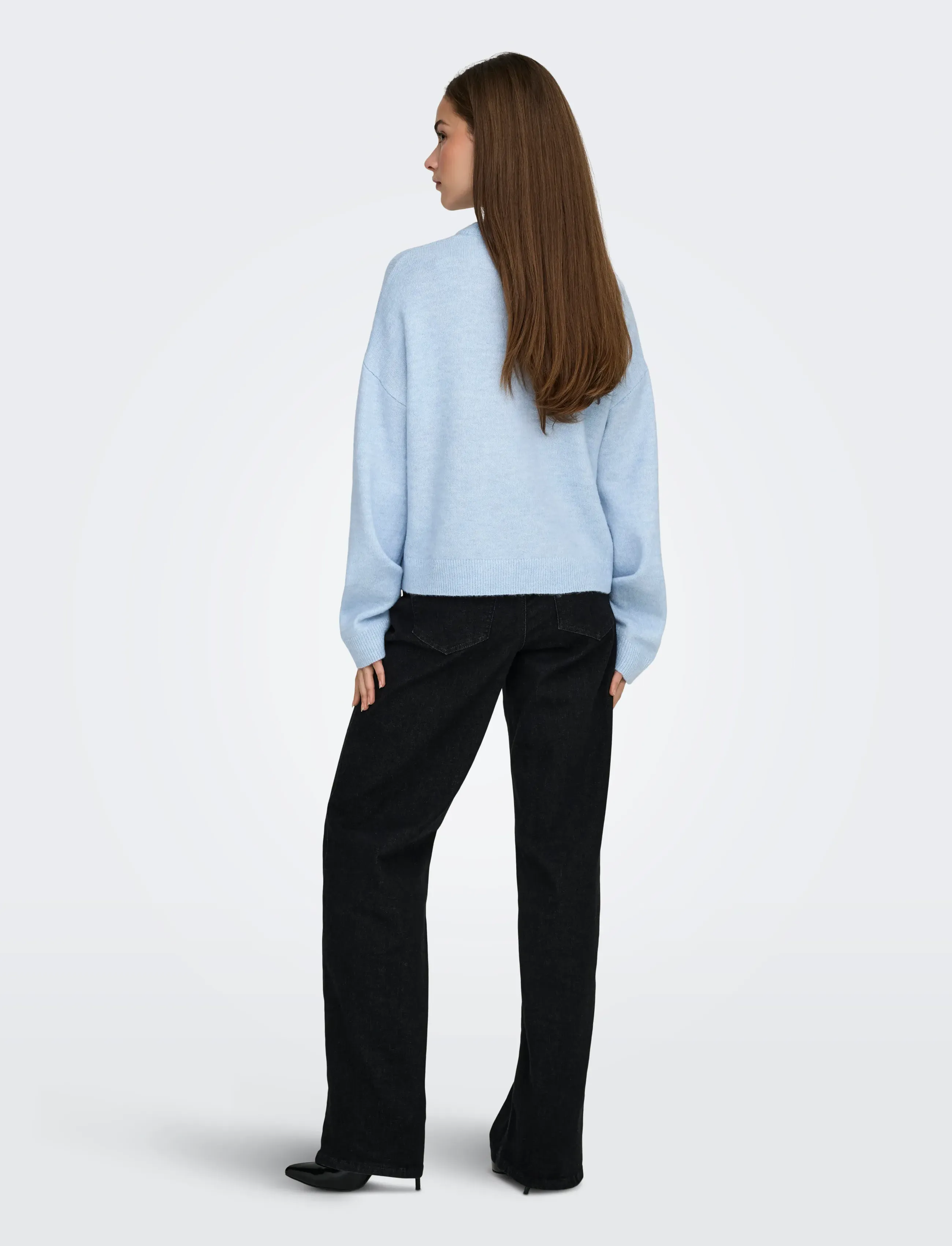ONLY - ONLSIMONI L/S O-NECK PULLOVER KNT NOOS - pullover - cashmere blue - 3