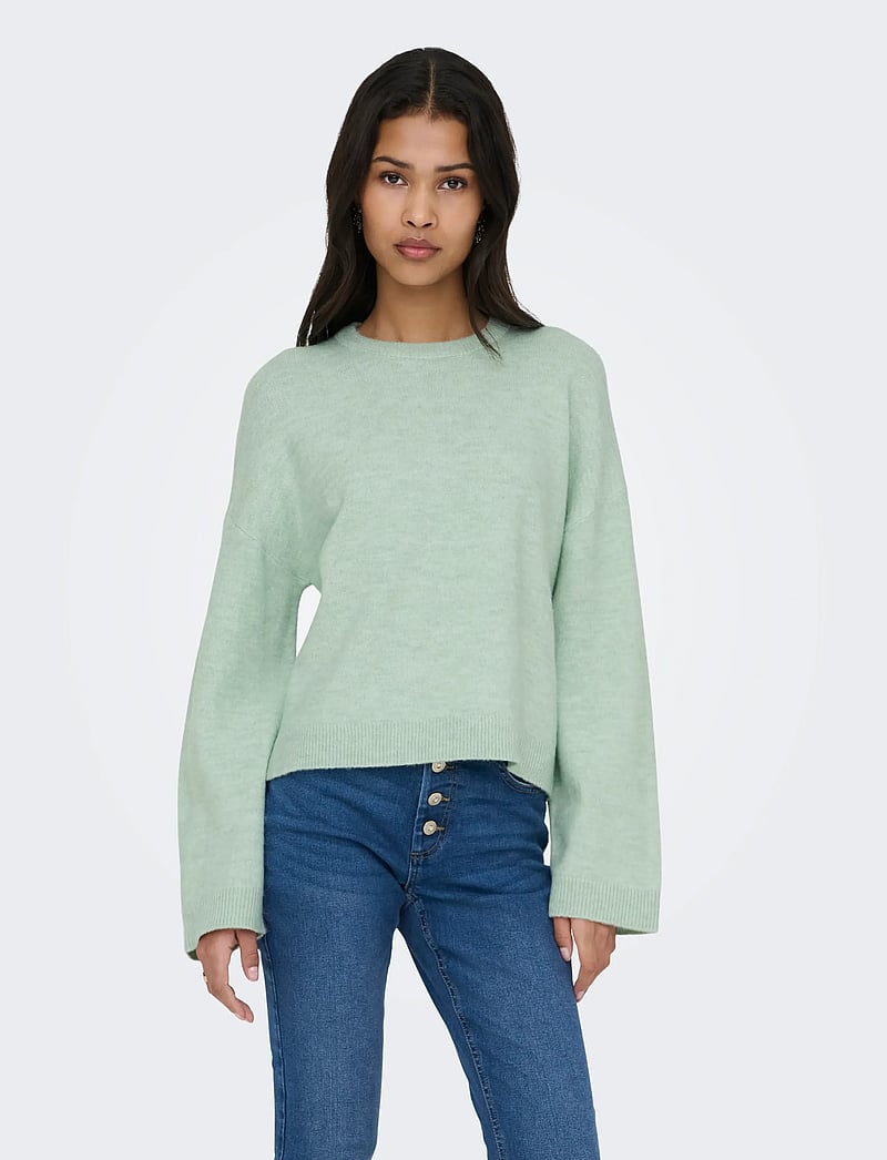 ONLY - ONLSIMONI L/S O-NECK PULLOVER KNT NOOS - pullover - ether - 0