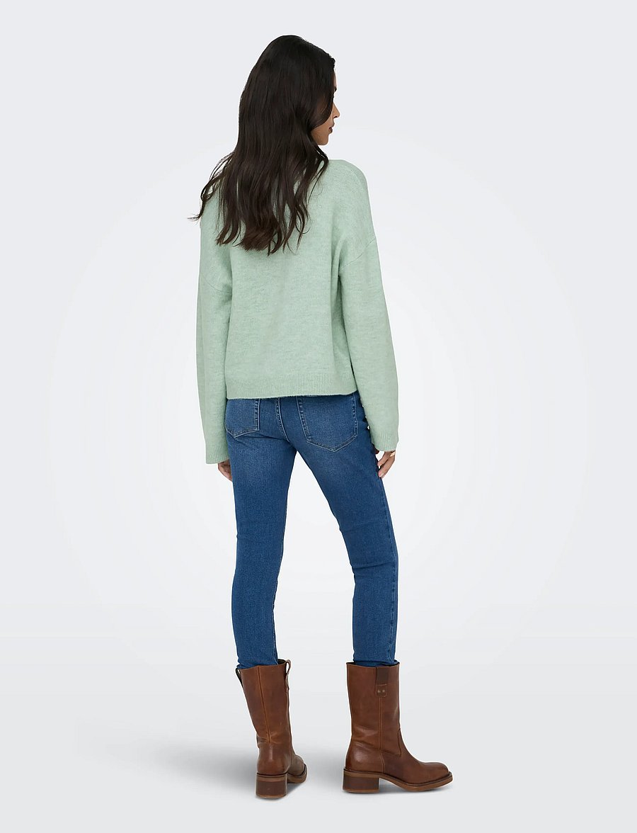 ONLY - ONLSIMONI L/S O-NECK PULLOVER KNT NOOS - pullover - ether - 3