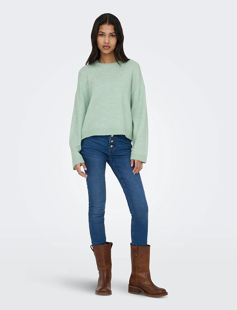 ONLY - ONLSIMONI L/S O-NECK PULLOVER KNT NOOS - pullover - ether - 4