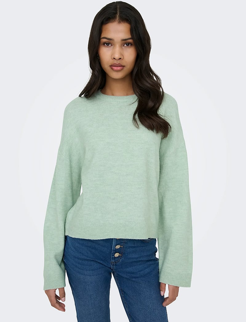 ONLY - ONLSIMONI L/S O-NECK PULLOVER KNT NOOS - pullover - ether - 5