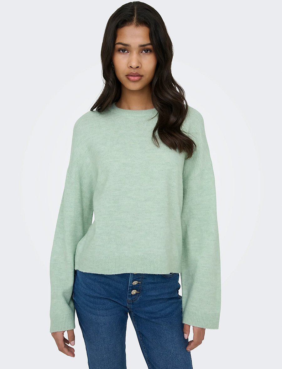 ONLY - ONLSIMONI L/S O-NECK PULLOVER KNT NOOS - pullover - ether - 5
