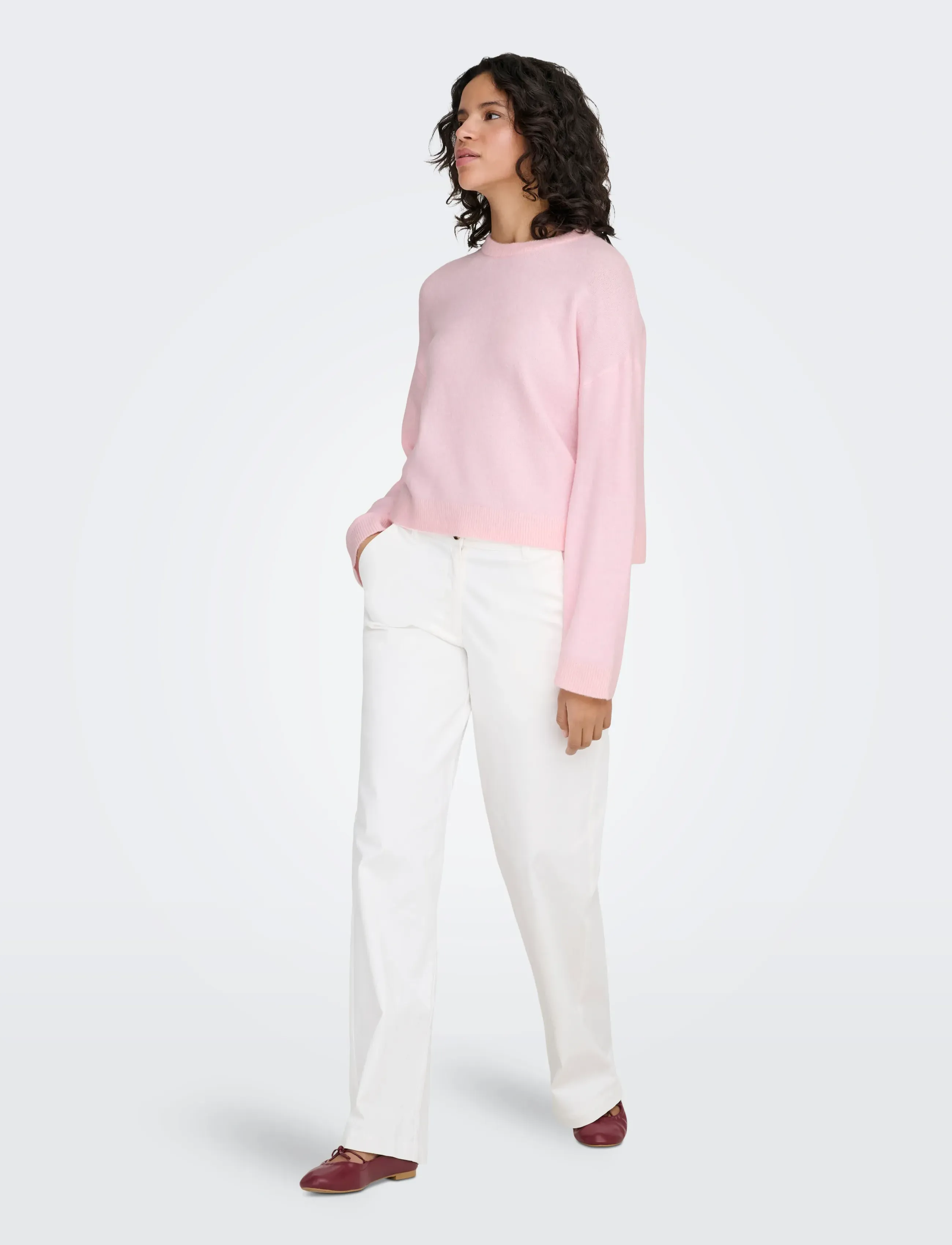 ONLY - ONLSIMONI L/S O-NECK PULLOVER KNT NOOS - stickade tröjor - potpourri - 4