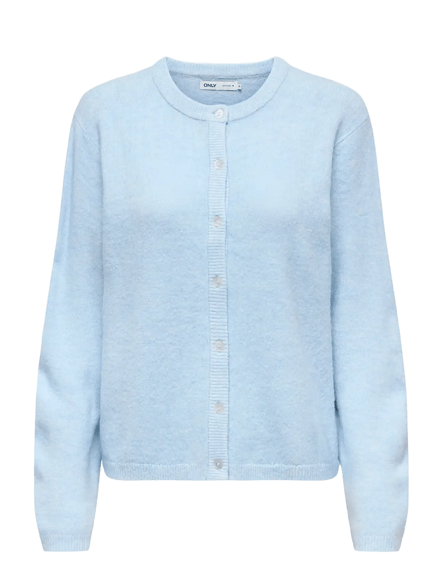 ONLY - ONLSIMONI L/S O-NECK CARDIGAN KNT NOOS - strickjacken - cashmere blue - 1