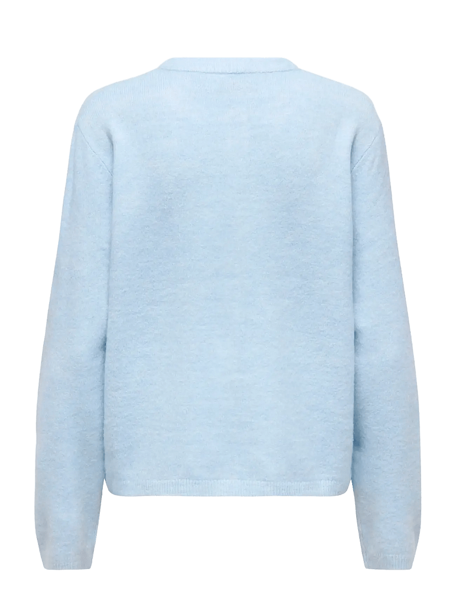 ONLY - ONLSIMONI L/S O-NECK CARDIGAN KNT NOOS - strickjacken - cashmere blue - 2
