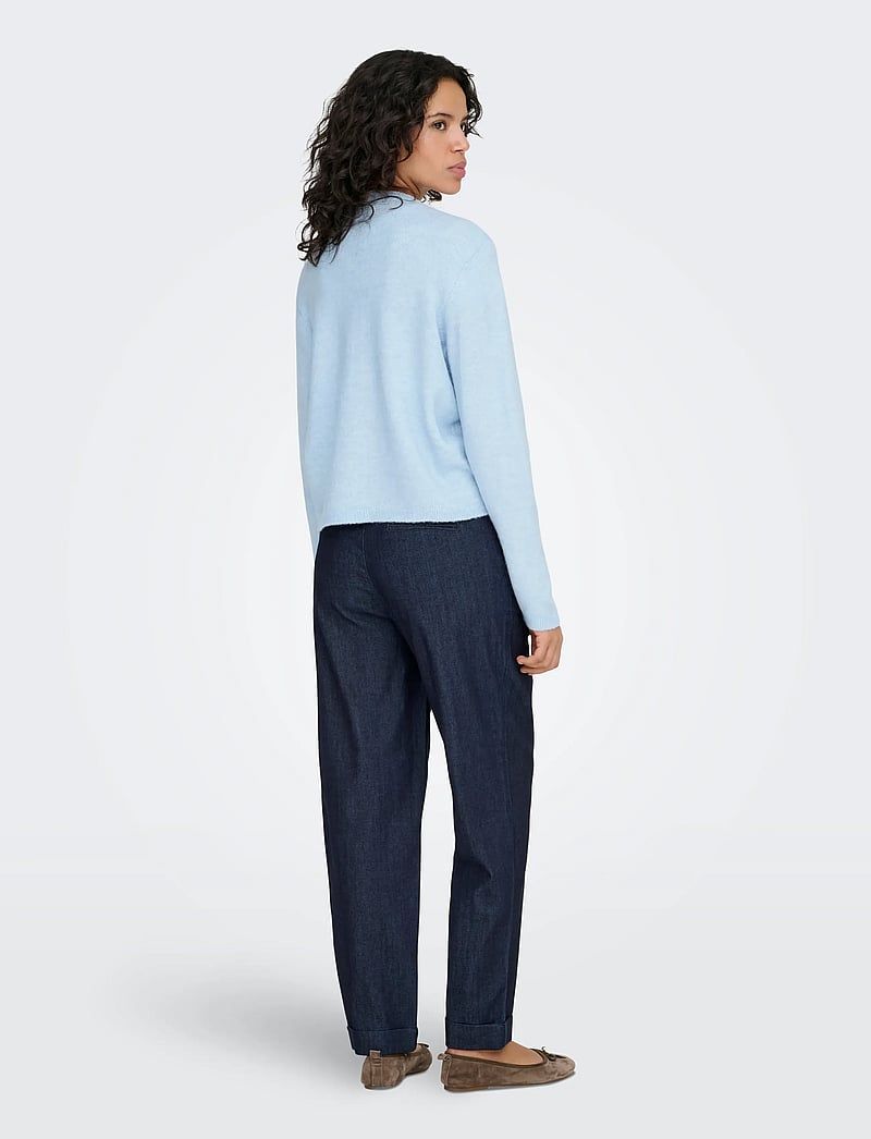 ONLY - ONLSIMONI L/S O-NECK CARDIGAN KNT NOOS - cardigans - cashmere blue - 3