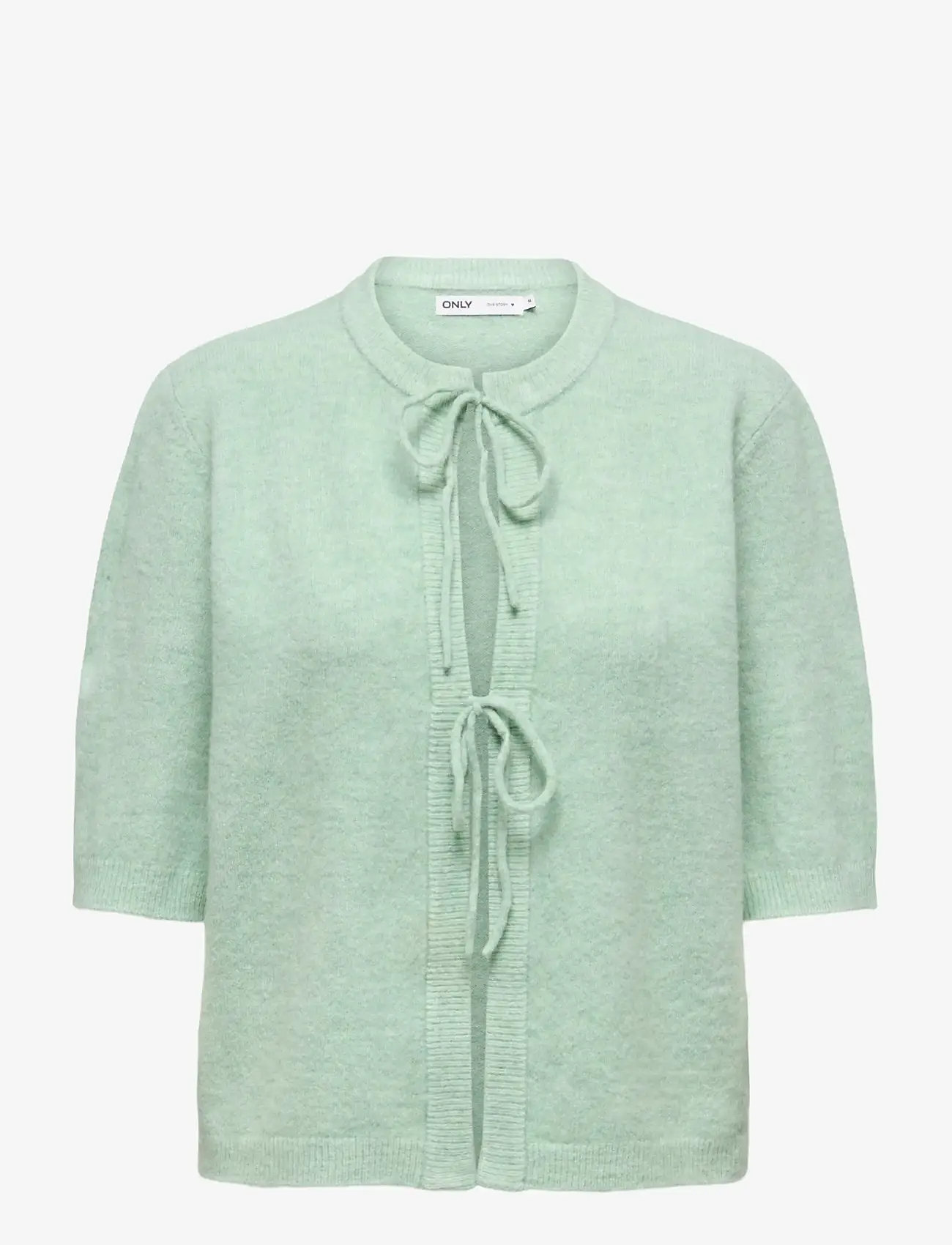 ONLY - ONLSIMONI 2/4 BOW CARDIGAN KNT NOOS - cardigans - ether - 1