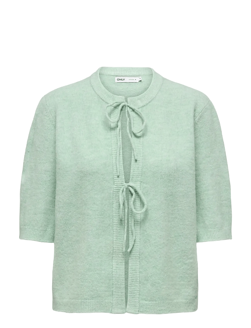 ONLY - ONLSIMONI 2/4 BOW CARDIGAN KNT NOOS - koftor - ether - 1