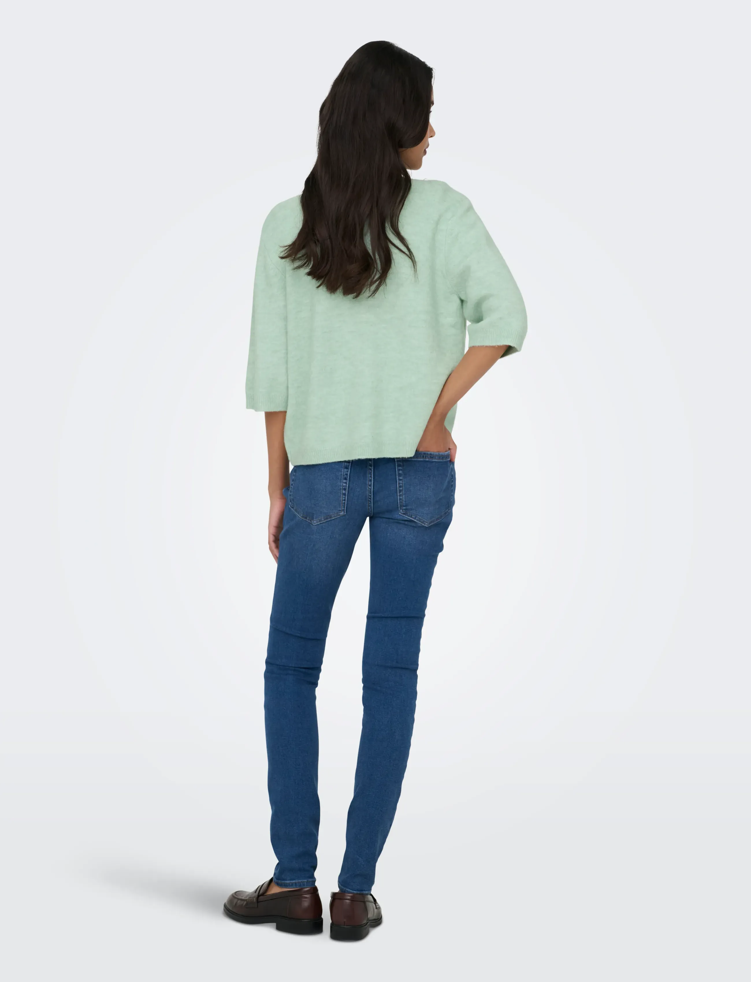 ONLY - ONLSIMONI 2/4 BOW CARDIGAN KNT NOOS - kardiganai - ether - 3