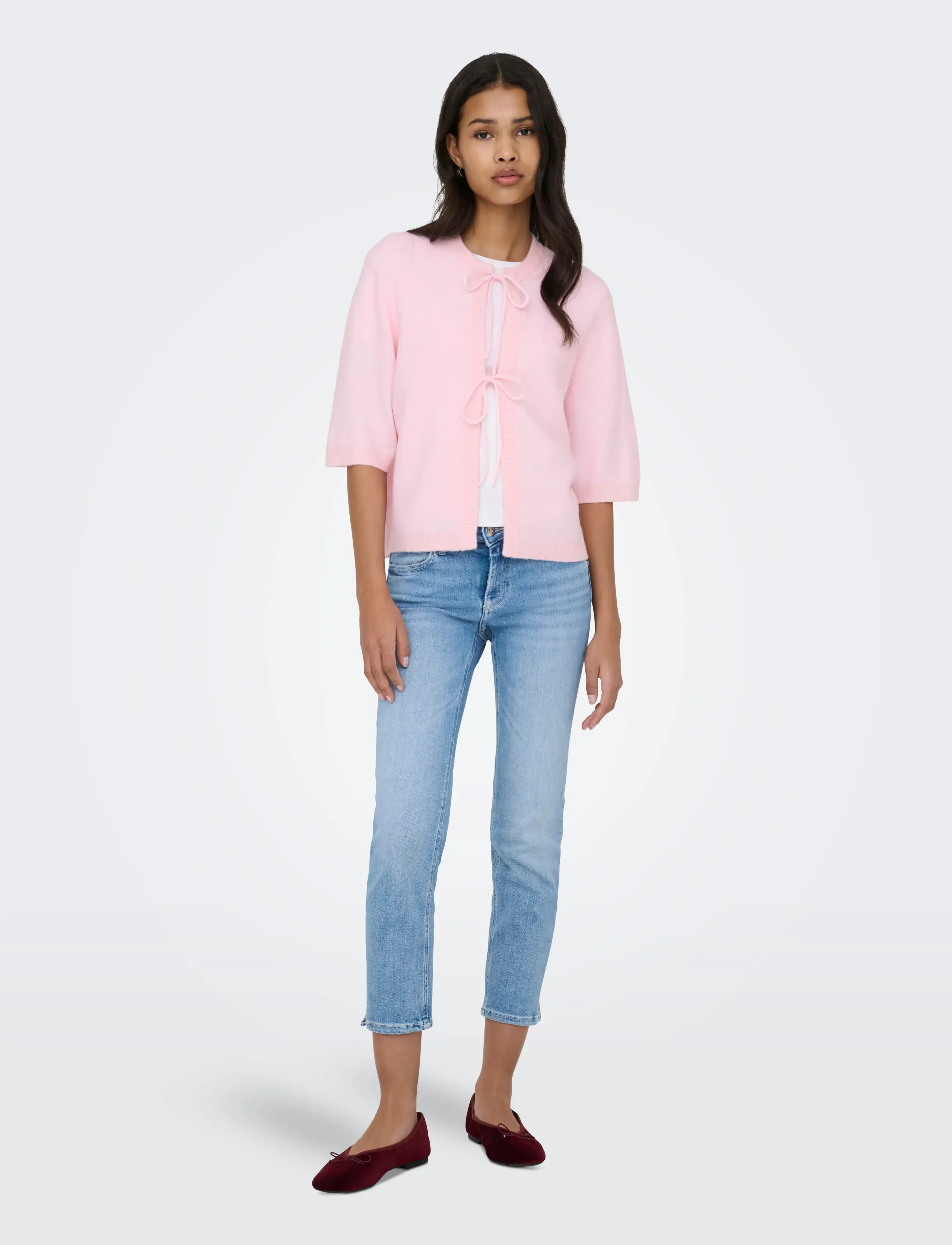 ONLY - ONLSIMONI 2/4 BOW CARDIGAN KNT NOOS - cardigans - potpourri - 4