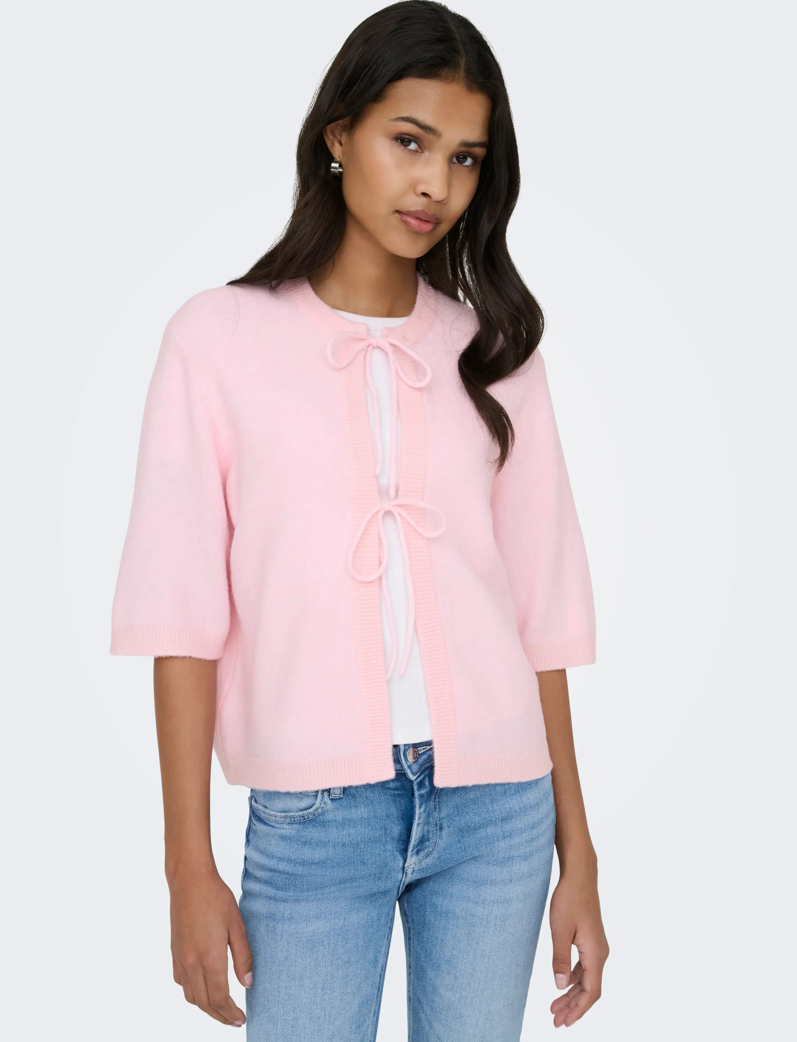 ONLY - ONLSIMONI 2/4 BOW CARDIGAN KNT NOOS - cardigans - potpourri - 5