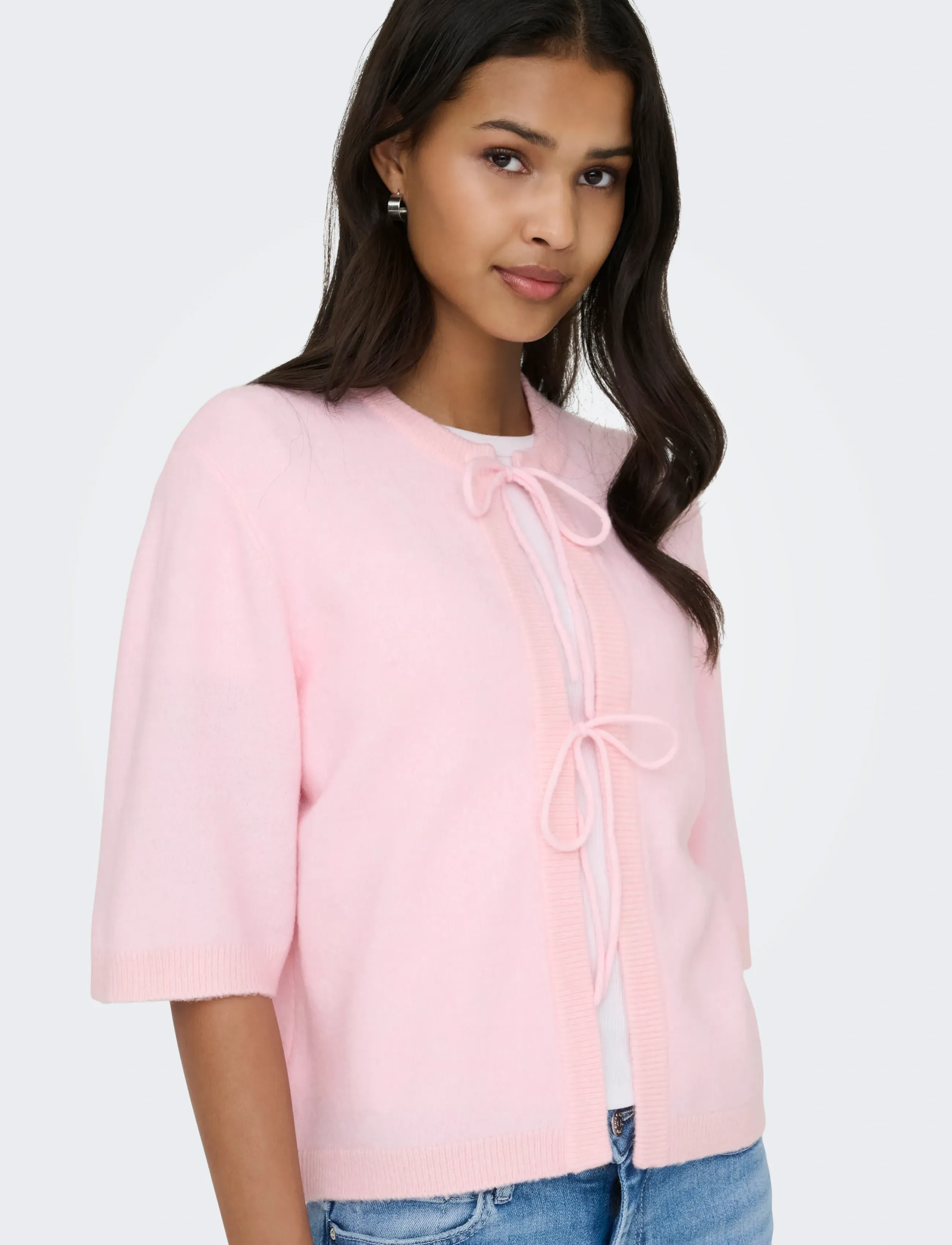 ONLY Onlsimoni 2/4 Bow Cardigan Knt Noos dam – bild 6