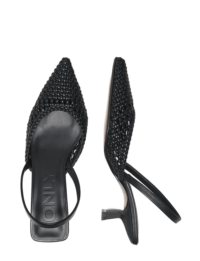 ONLY - ONLCOCO-10 WOVEN SLINGBACK - slingbacks mit absatz - black - 3
