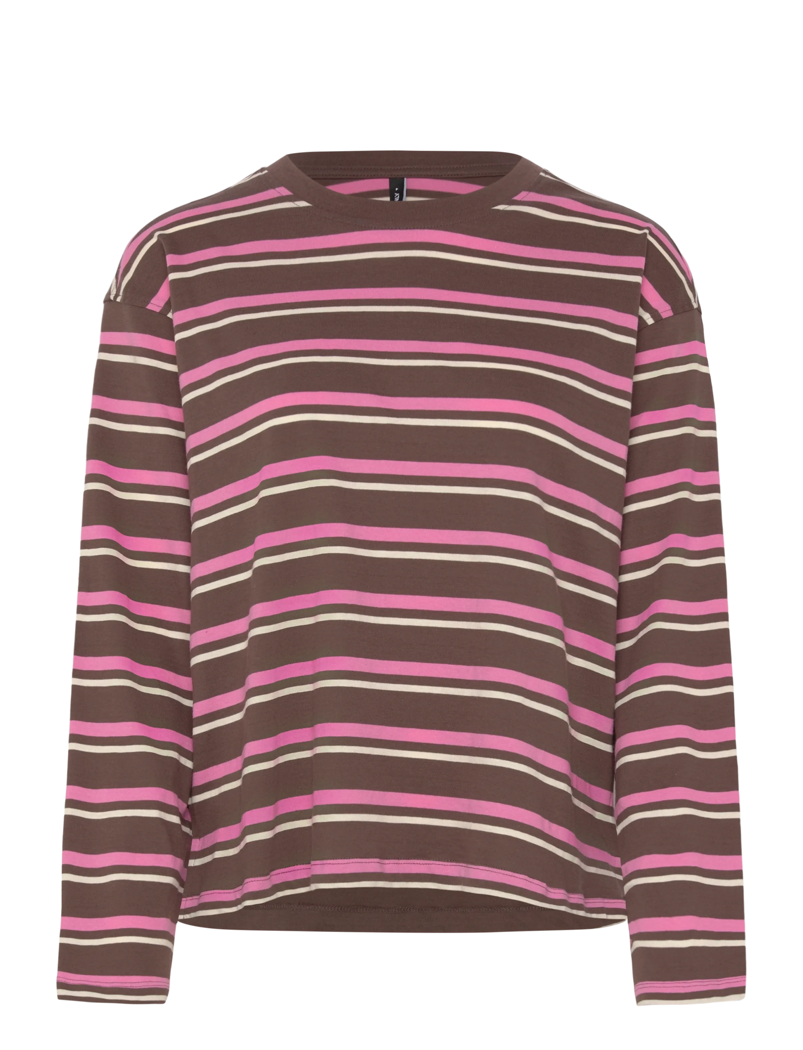 ONLY ONLMAY LIFE L/S STRIPE TOP BOX JRS - Baziniai drabužiai - CHOCOLATE MARTINI / brown