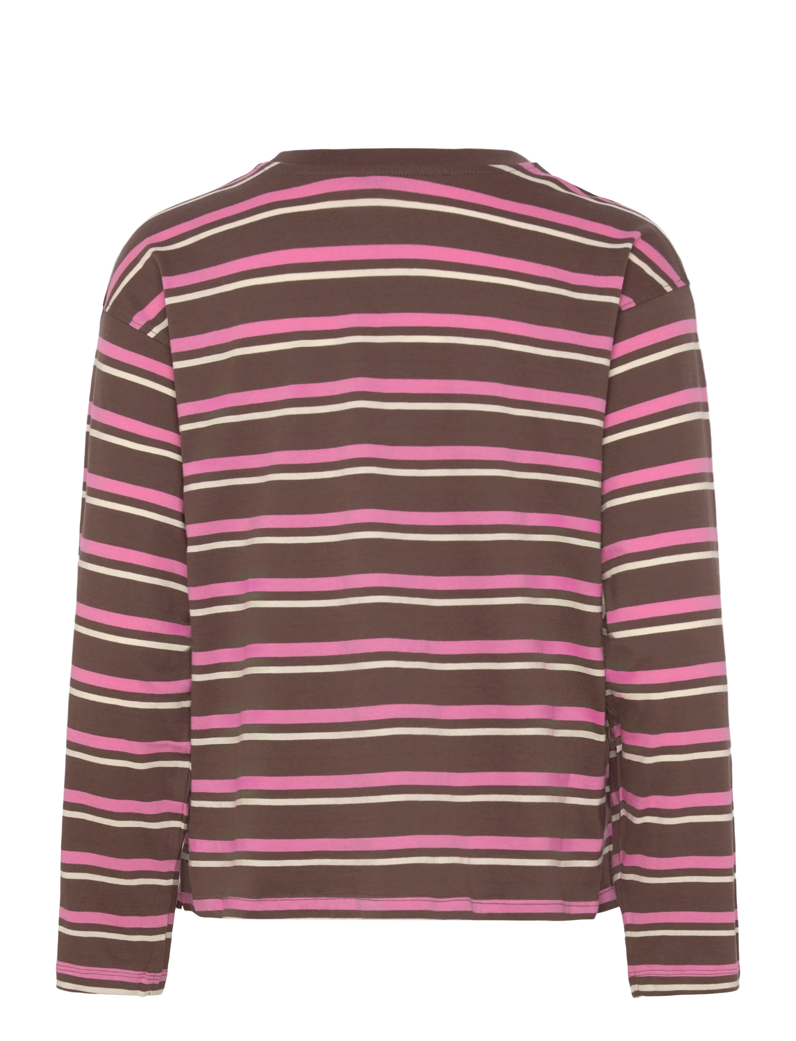 ONLY - ONLMAY LIFE L/S STRIPE TOP BOX JRS - long-sleeved tops - chocolate martini - 1