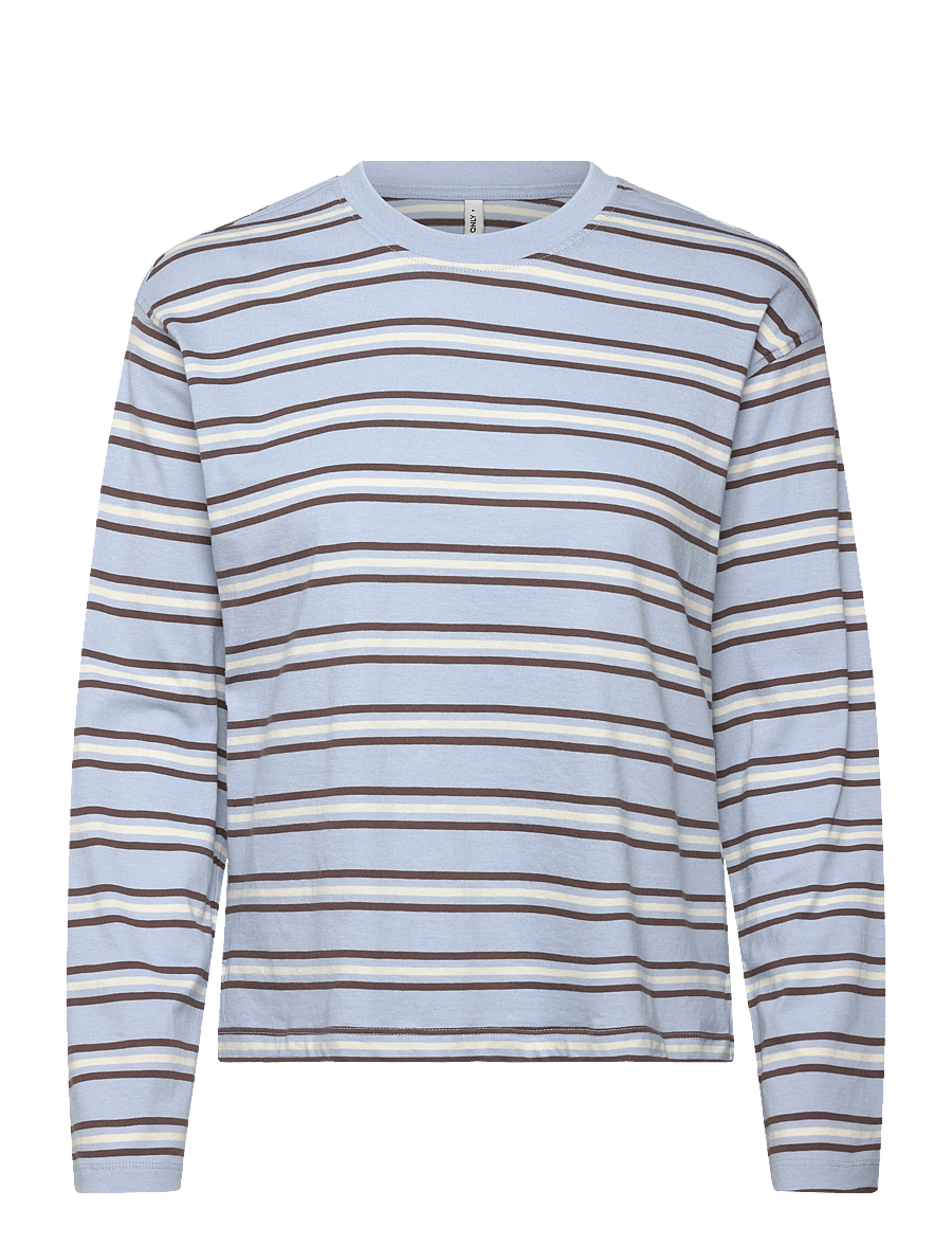 ONLY - ONLMAY LIFE L/S STRIPE TOP BOX JRS - soft chambray - 0