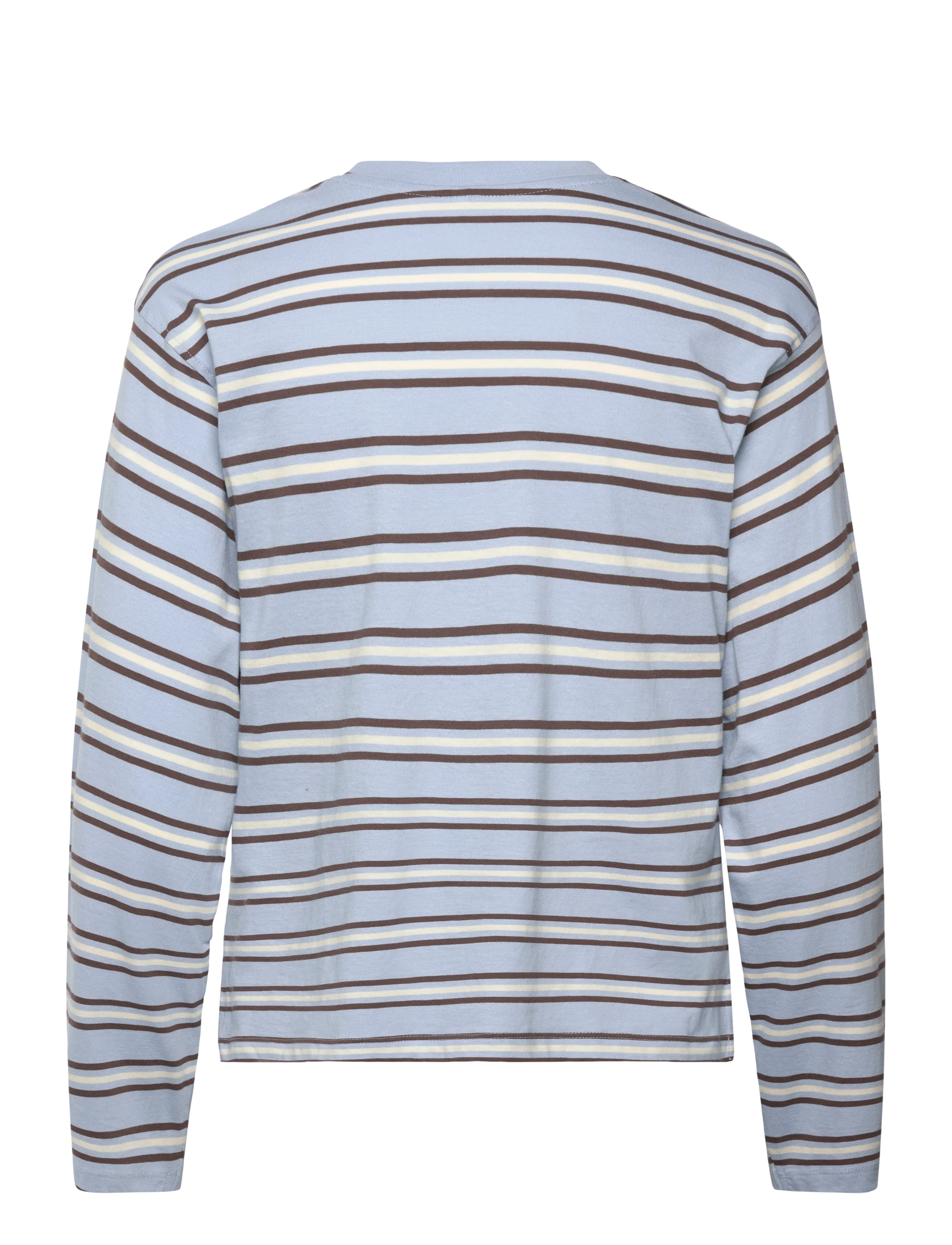 ONLY - ONLMAY LIFE L/S STRIPE TOP BOX JRS - långärmade toppar - soft chambray - 1