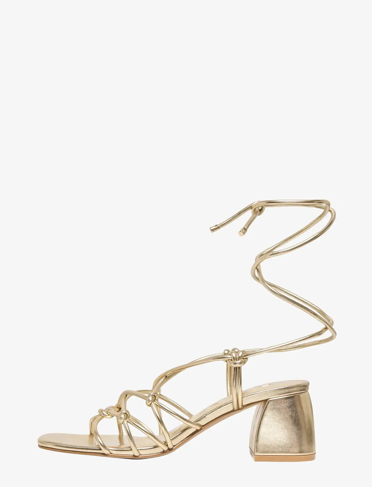 ONLY - ONLAVERY-3 PU WRAP AROUND HEELED SANDAL - sandaletten - gold colour - 0
