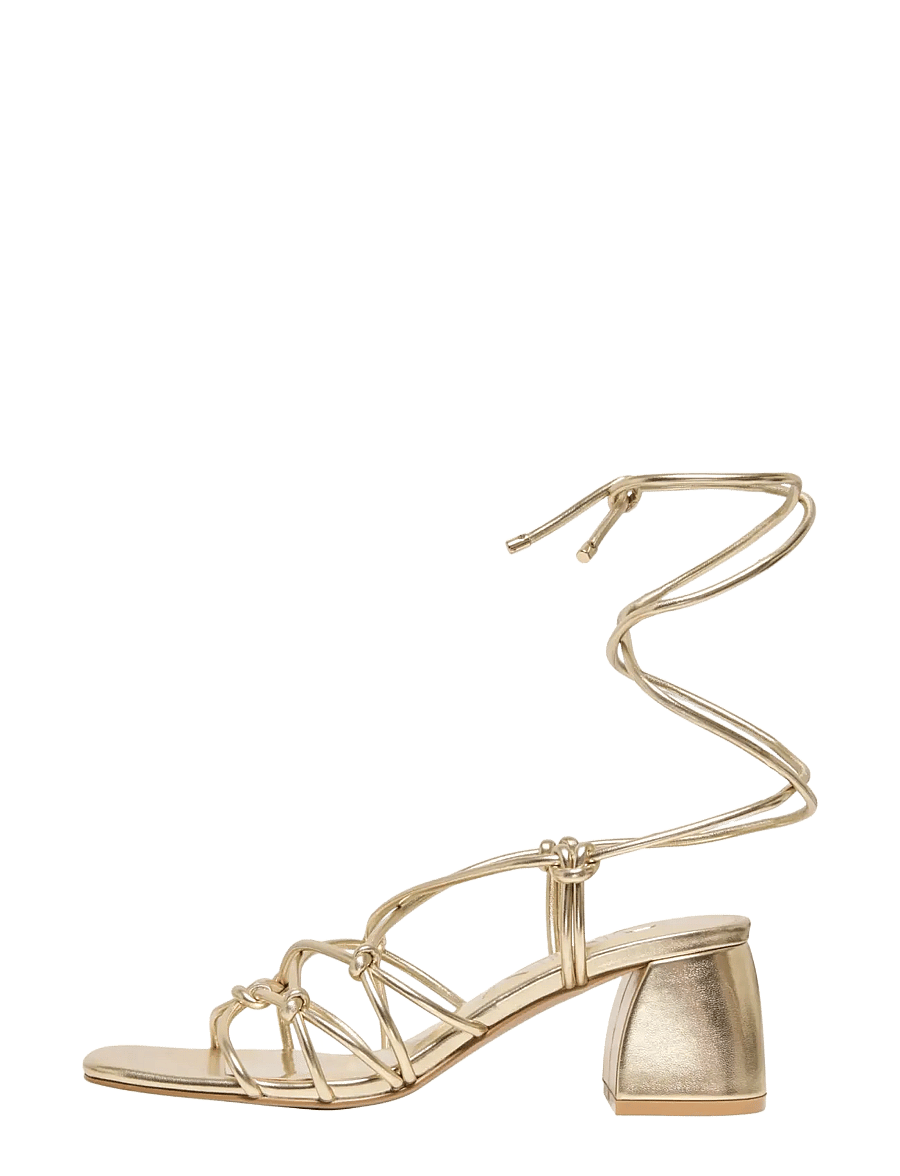ONLY - ONLAVERY-3 PU WRAP AROUND HEELED SANDAL - sandaletter - gold colour - 0