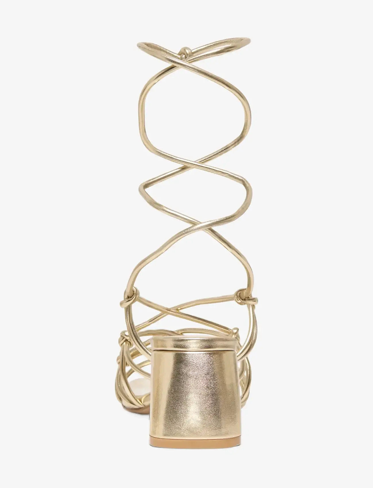 ONLY - ONLAVERY-3 PU WRAP AROUND HEELED SANDAL - sandaletten - gold colour - 1