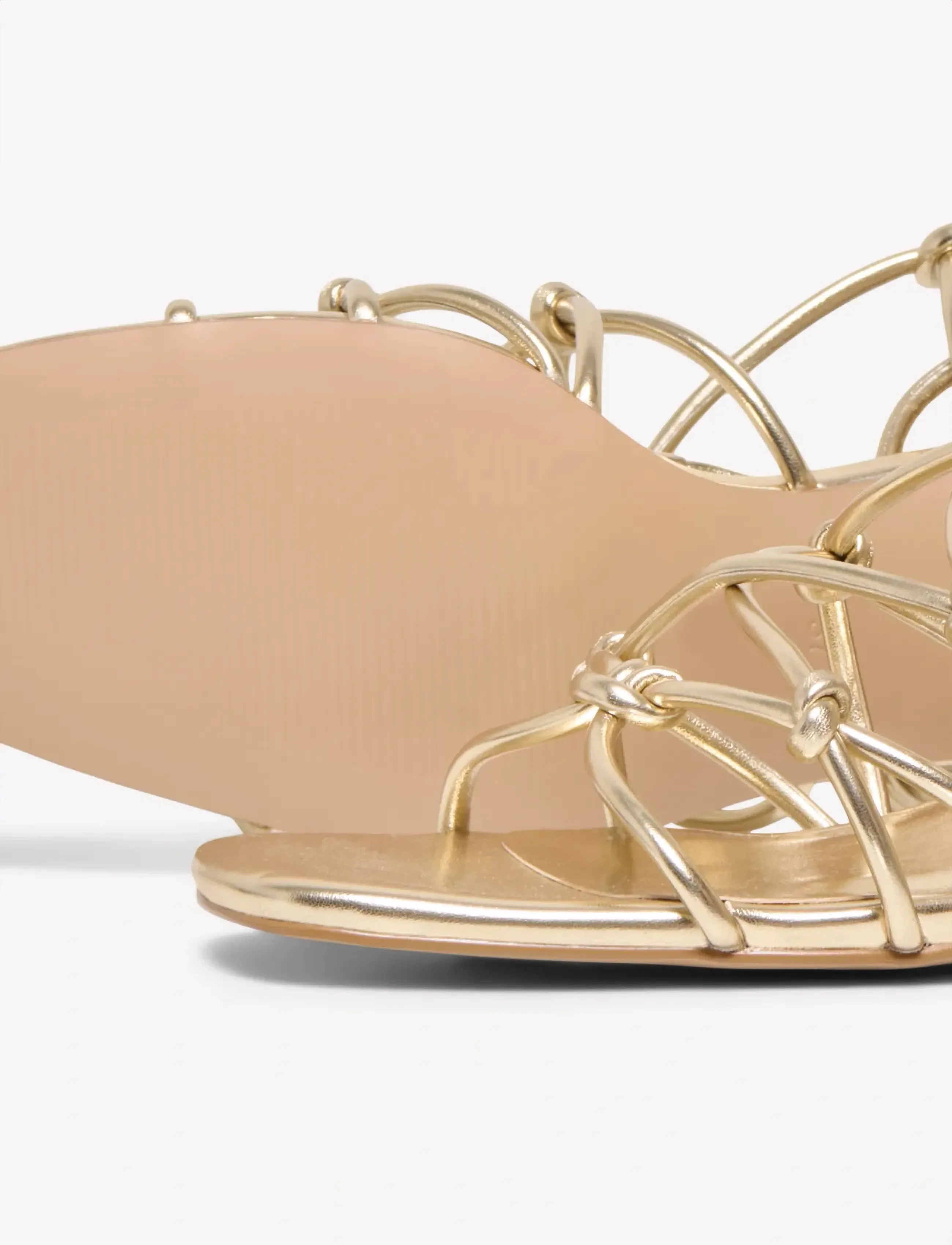 ONLY - ONLAVERY-3 PU WRAP AROUND HEELED SANDAL - sandaletter - gold colour - 4