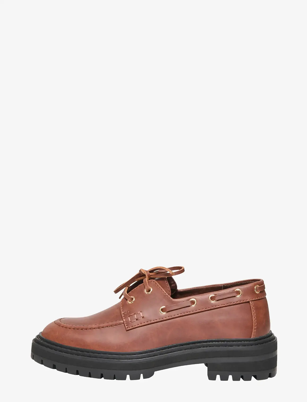 ONLY - ONLBETH-6 PU BOAT SHOE - cognac - 1