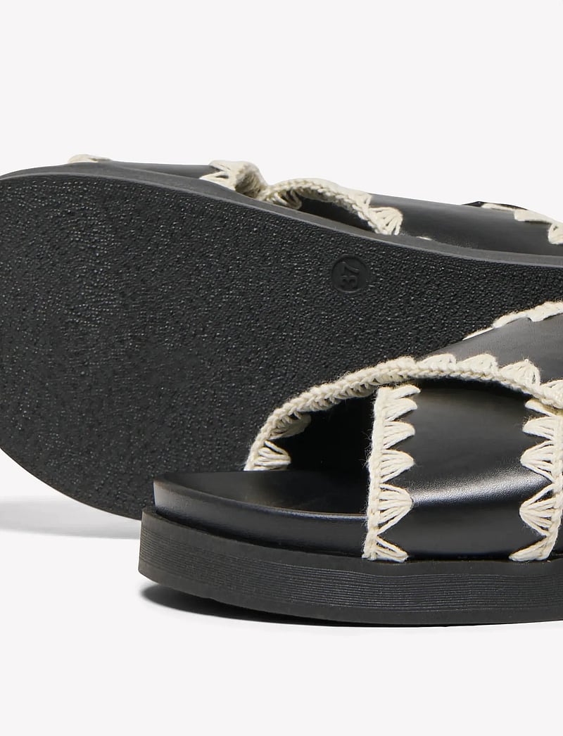 ONLY - ONLMINNIE-20 CROCHET SLING BACK - platformsandaler - black - 4