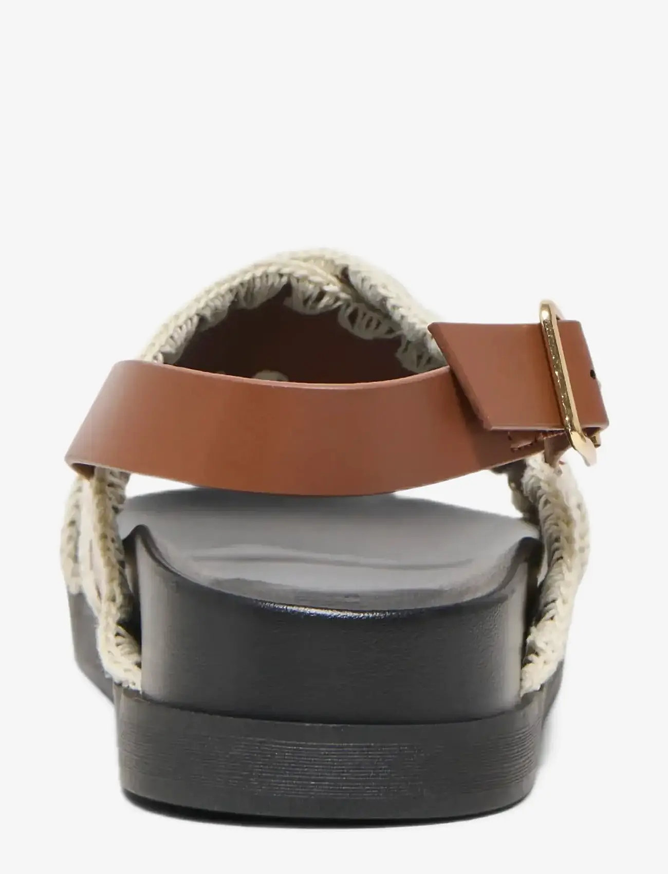 ONLY - ONLMINNIE-20 CROCHET SLING BACK - plateau-sandalen - cognac - 1