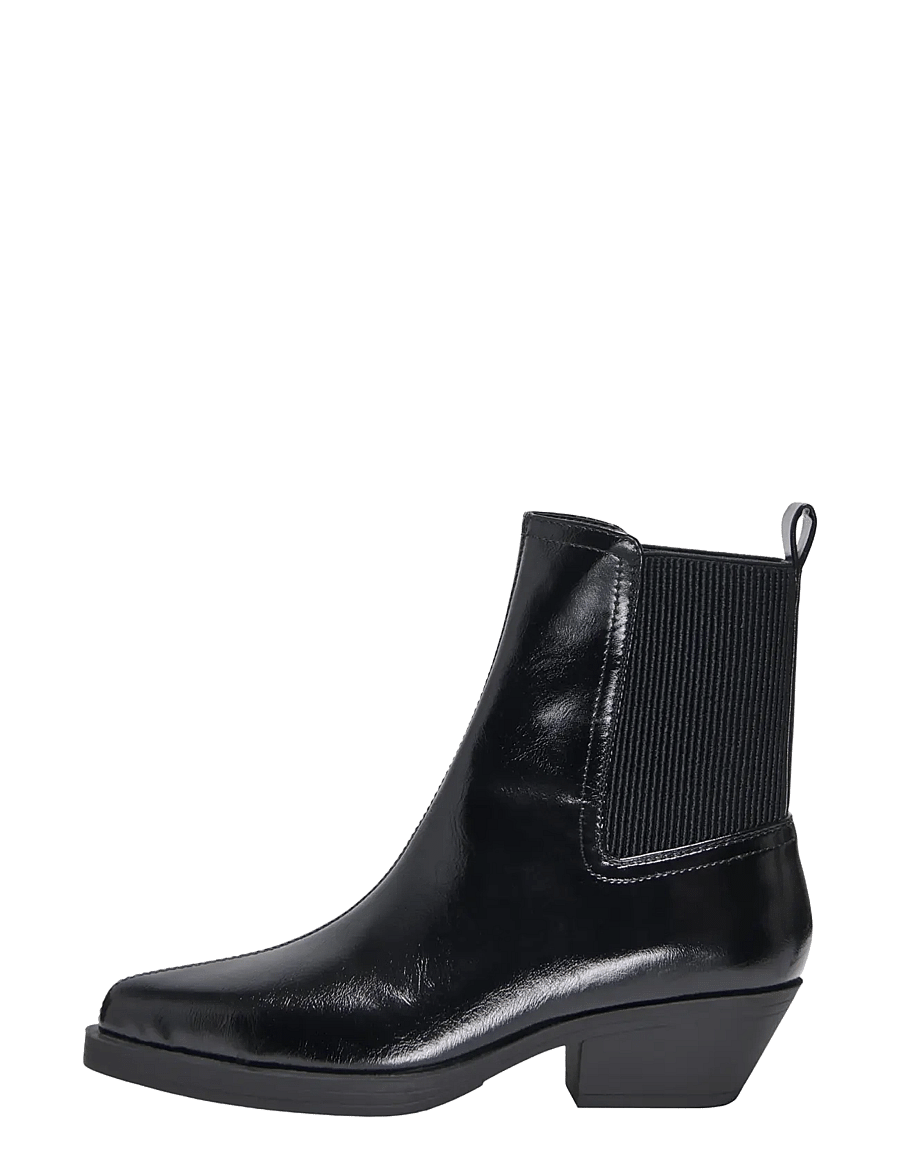 ONLY - ONLBRONCO-9 CHELSEA PATENT COWBOY BOOT - cowboy-stiefel - black - 0
