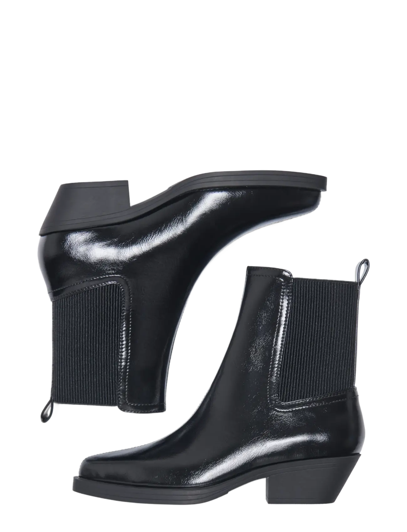 ONLY - ONLBRONCO-9 CHELSEA PATENT COWBOY BOOT - cowboy-stiefel - black - 3