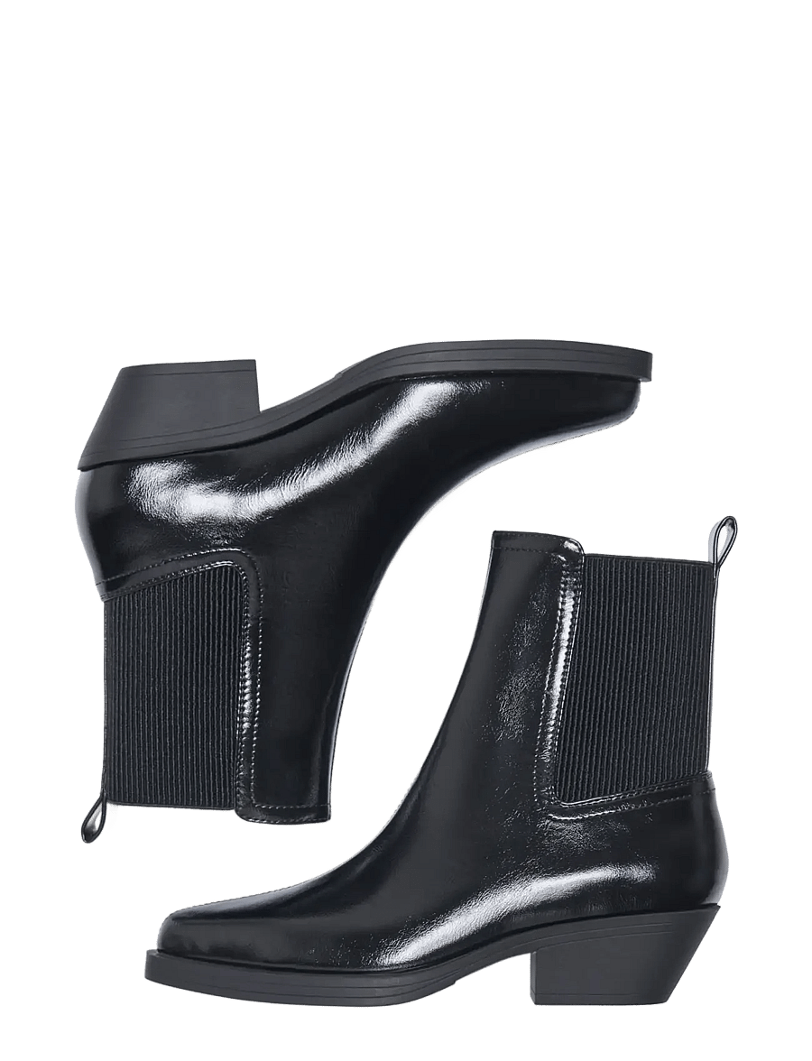 ONLY - ONLBRONCO-9 CHELSEA PATENT COWBOY BOOT - cowboy-stiefel - black - 3