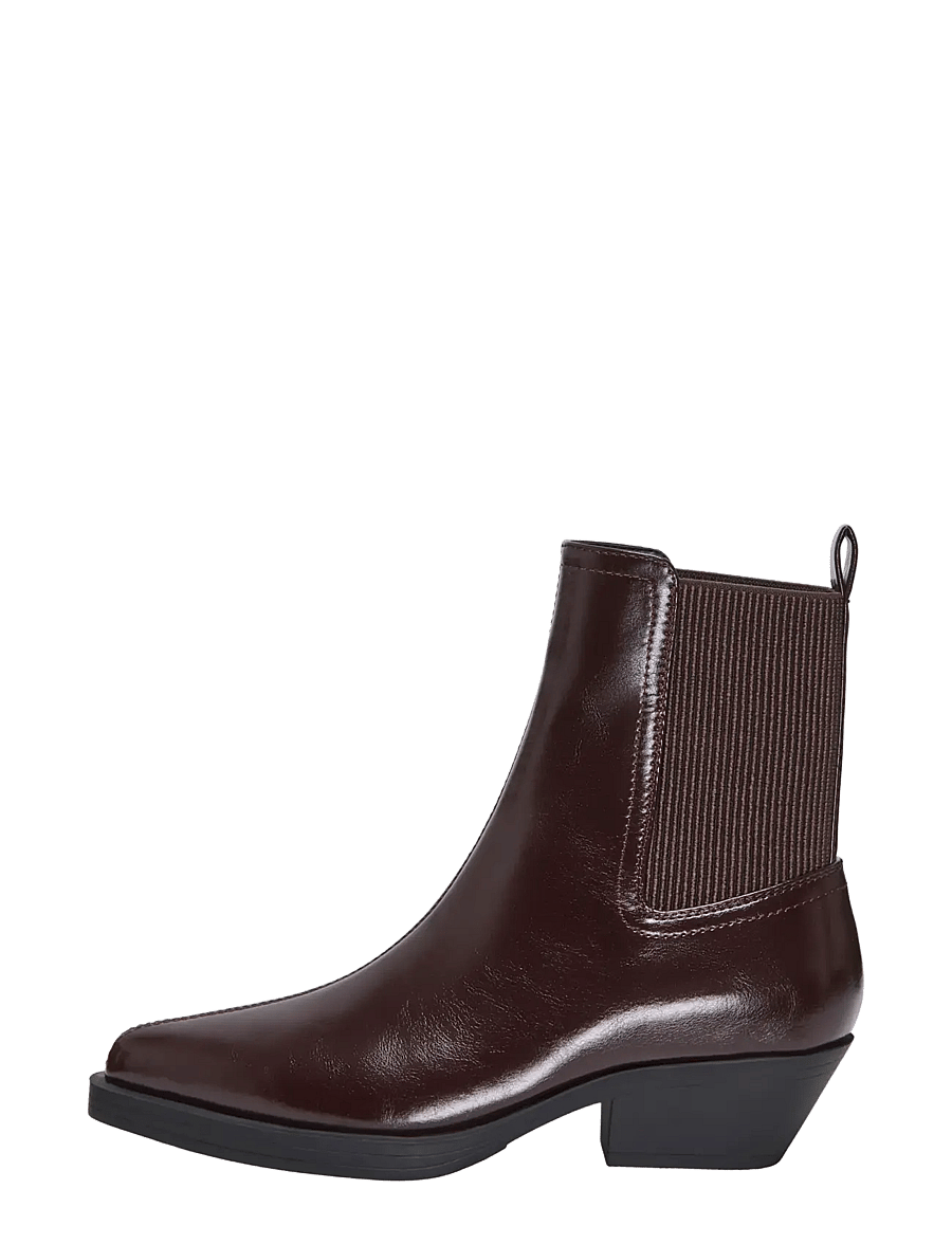 ONLY - ONLBRONCO-9 CHELSEA PATENT COWBOY BOOT - cowboy boots - deep mahogany - 0