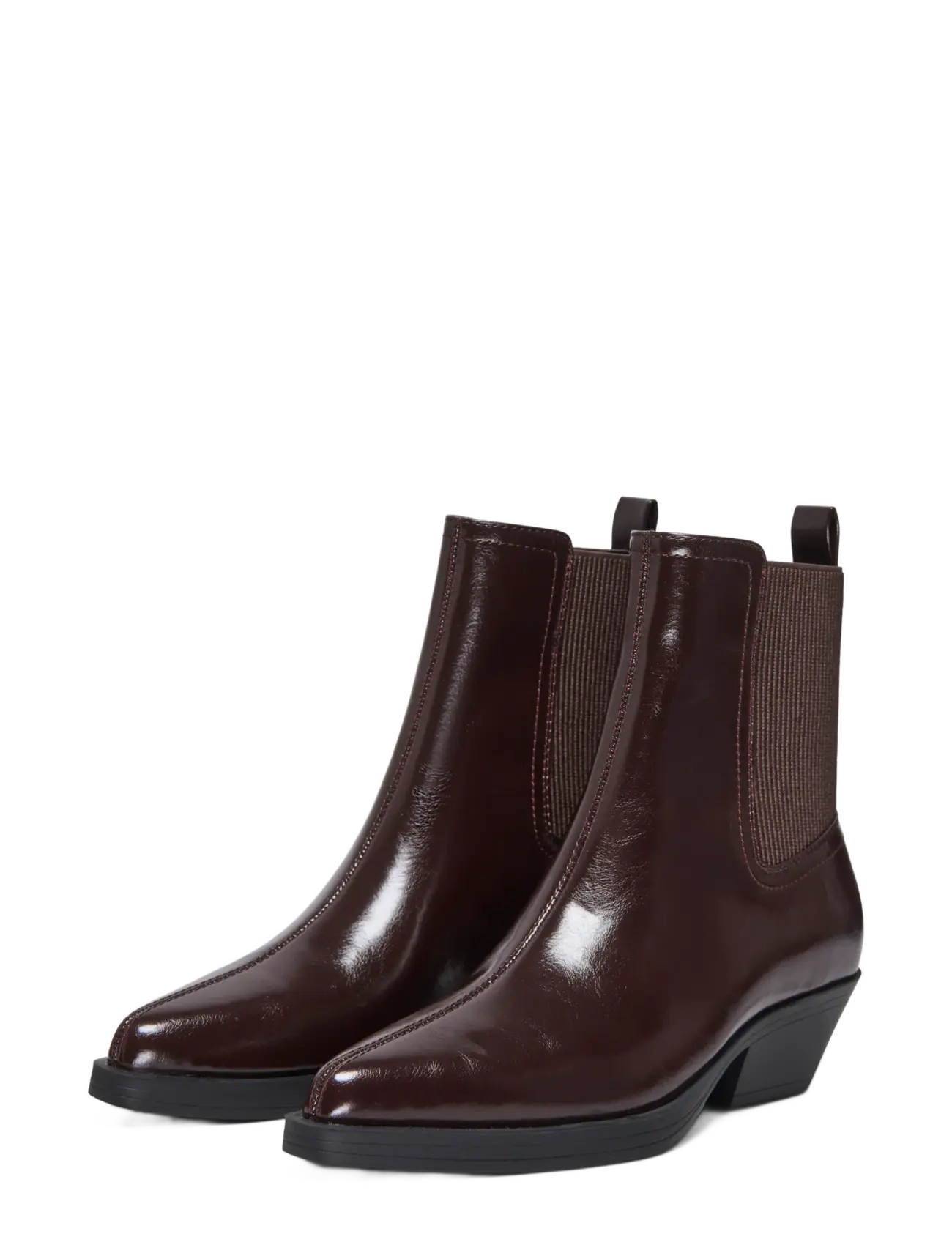 ONLY - ONLBRONCO-9 CHELSEA PATENT COWBOY BOOT - cowboy boots - deep mahogany - 1